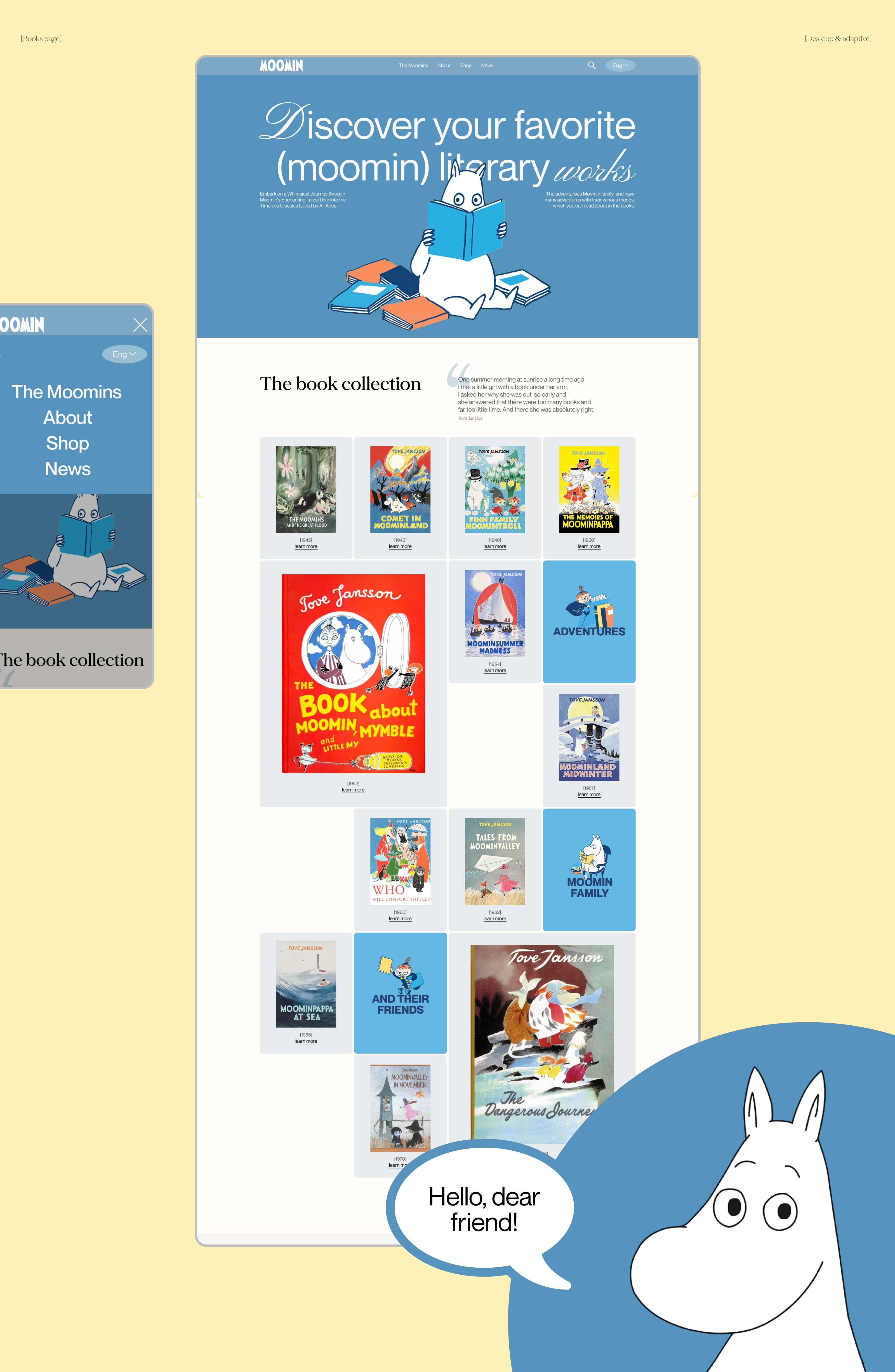 MOOMIN|Corporate website — Изображение №6 — Интерфейсы, Анимация на Dprofile