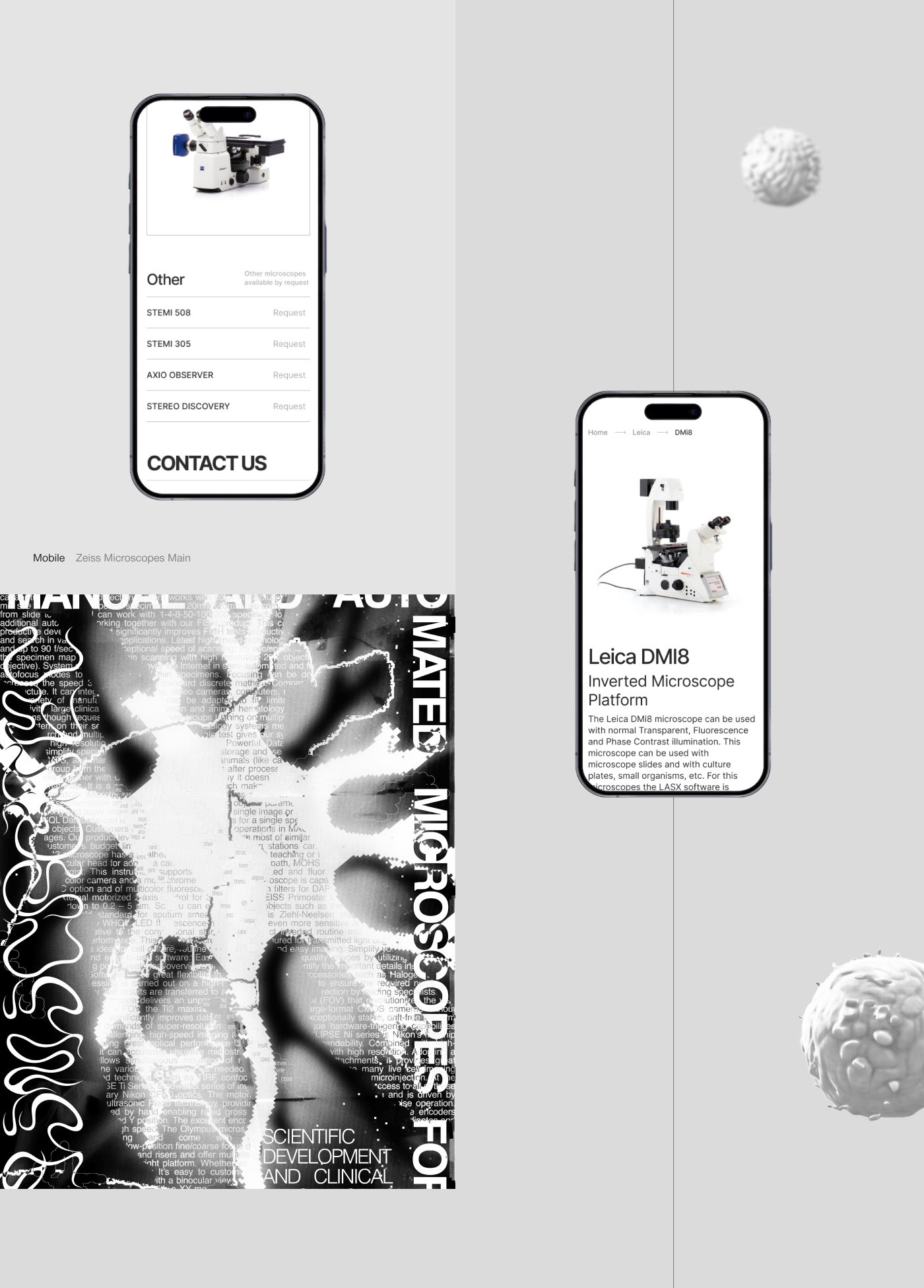 Microscopes with AI web-design / Commercial project — Изображение №3 — Интерфейсы на Dprofile