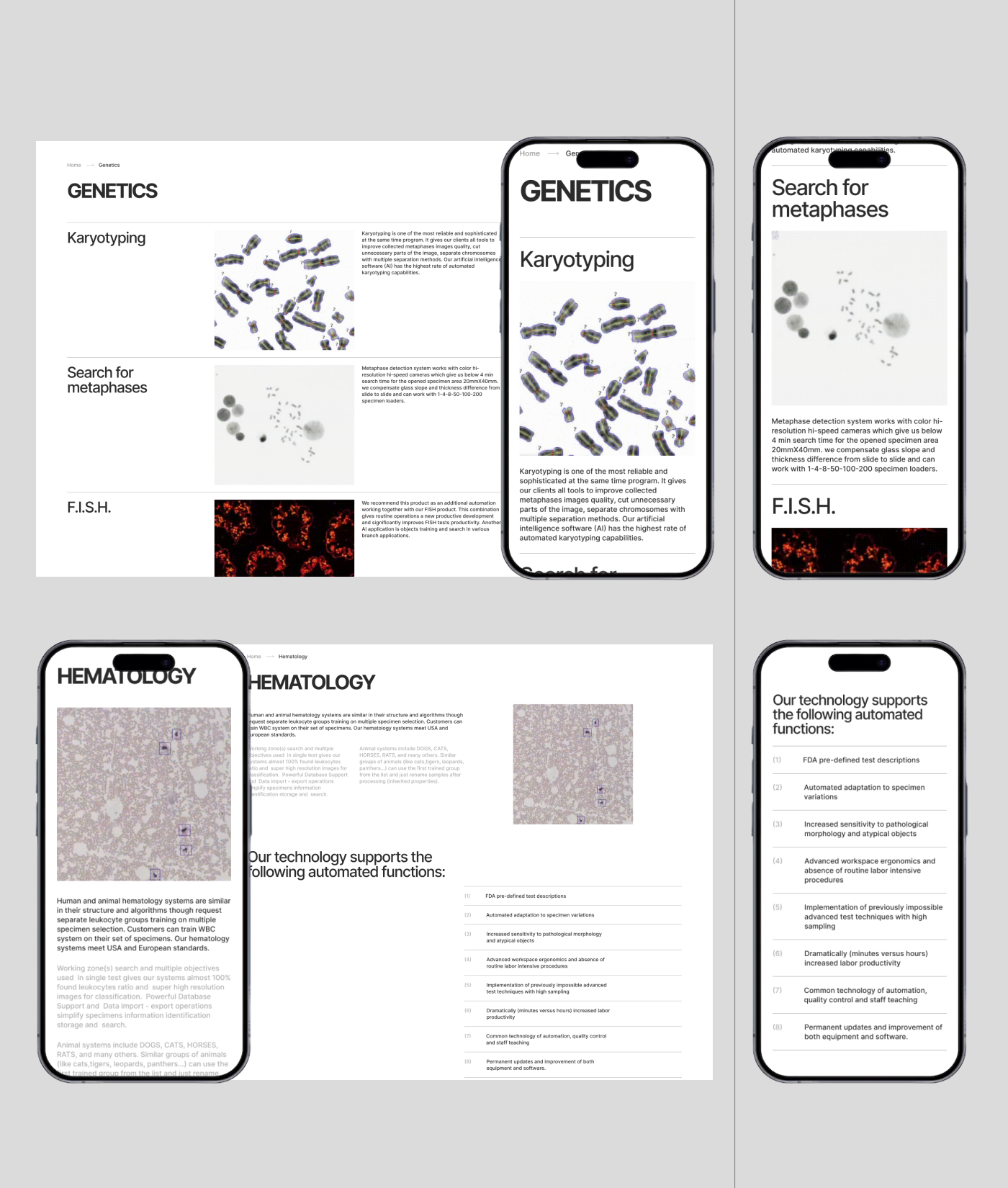 Microscopes with AI web-design / Commercial project — Изображение №5 — Интерфейсы на Dprofile