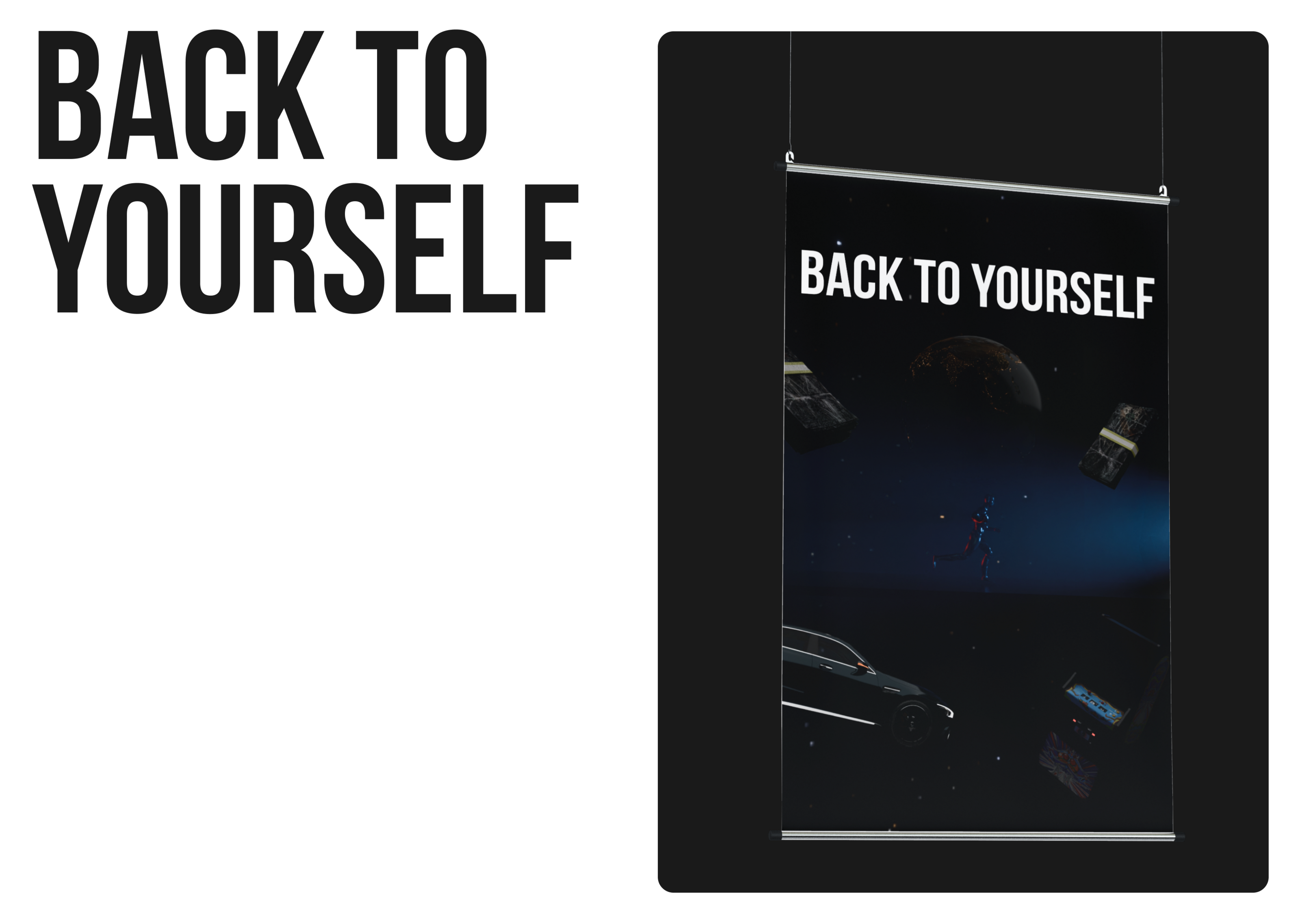 3D Poster - Back to yourself — Изображение №1 — Иллюстрация, 3D на Dprofile