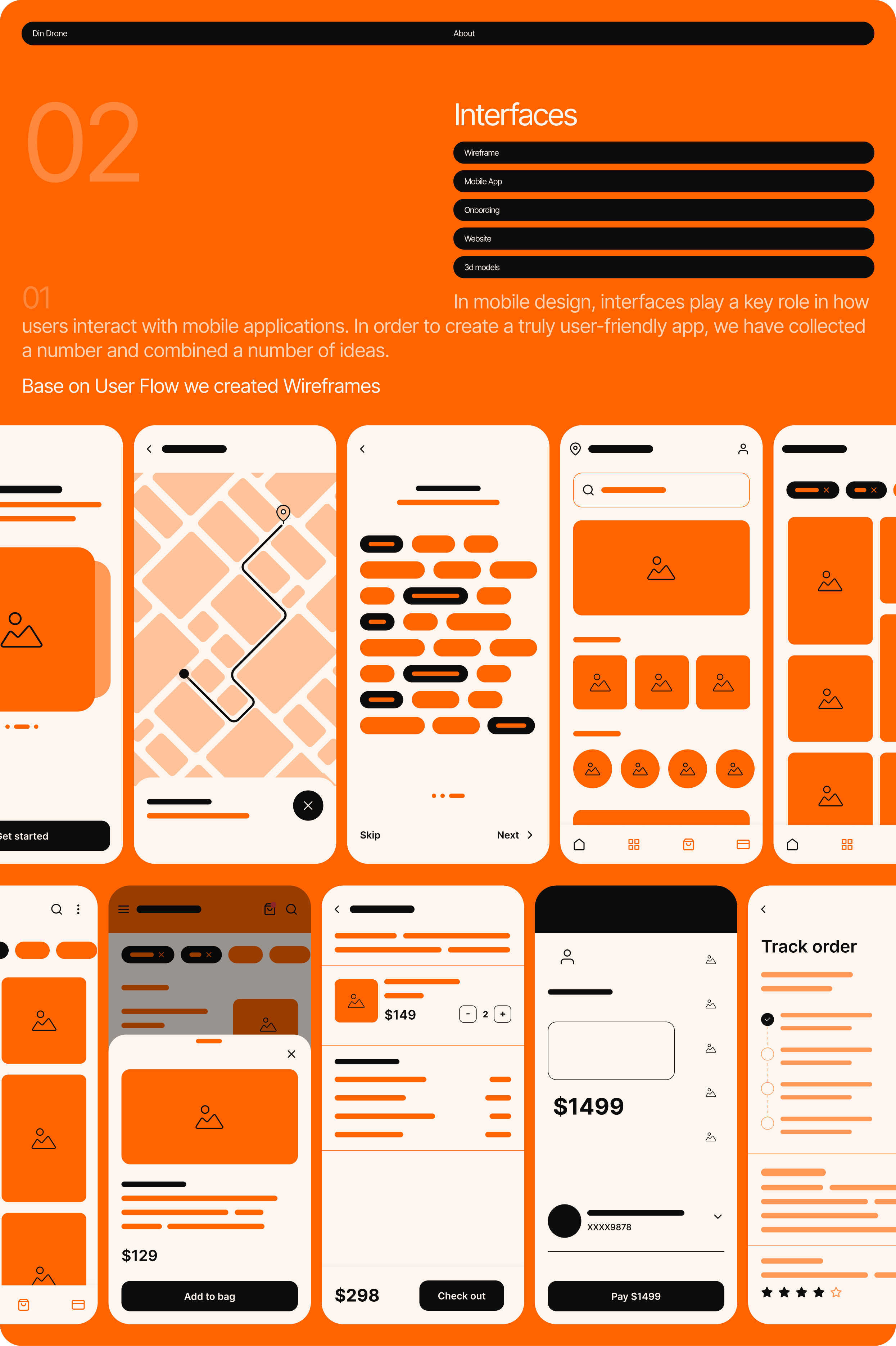 Din Drone / Mobile App Delivery — Изображение №10 — Интерфейсы, Иллюстрация на Dprofile