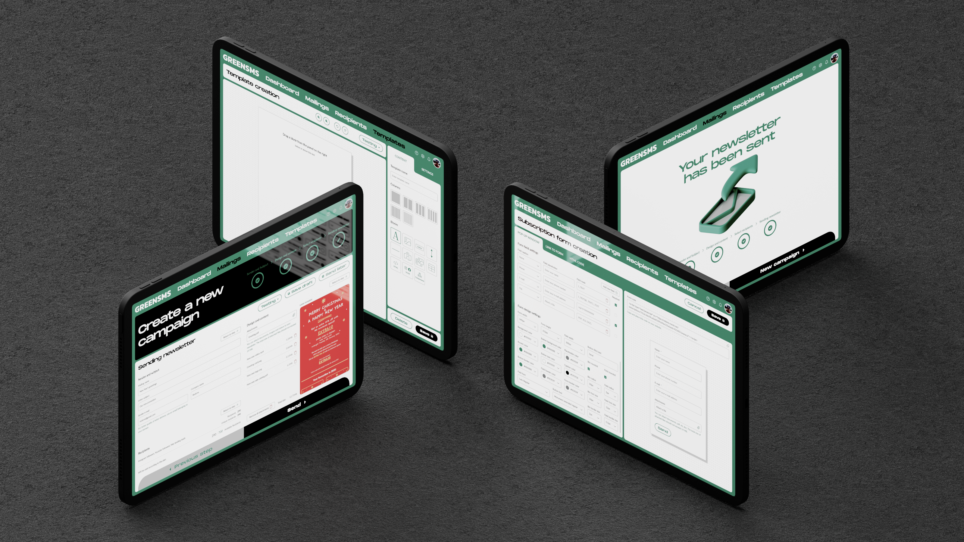 Сервис email рассылок — Изображение №3 — Интерфейсы, 3D на Dprofile