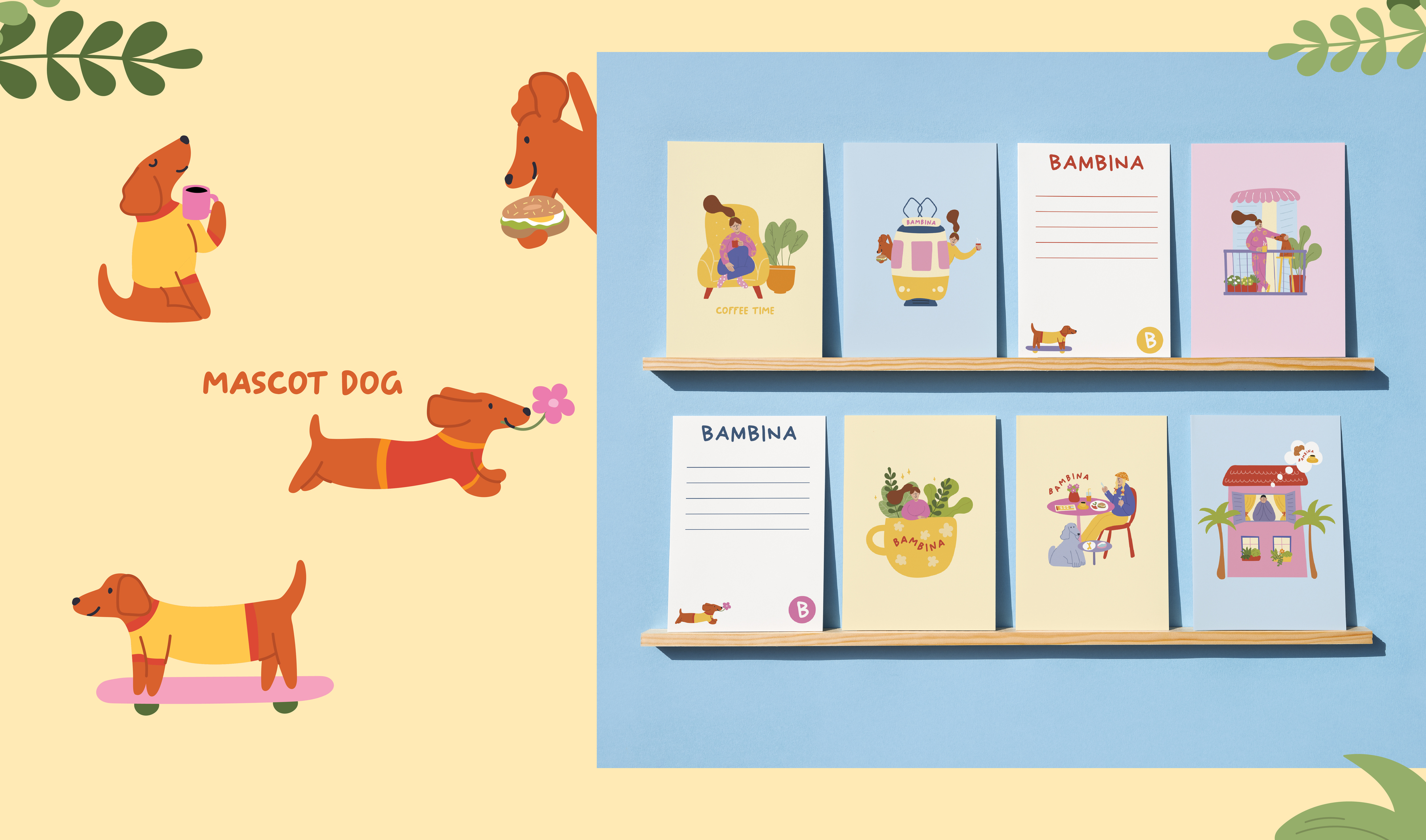 BAMBINA | Branding Illustrations for cafe — Изображение №6 — Иллюстрация на Dprofile
