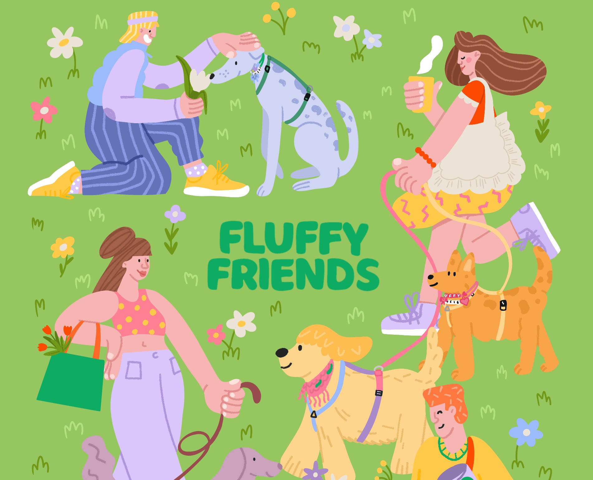 Открытки для FLUFFY FRIENDS — Брендинг, Иллюстрация на Dprofile
