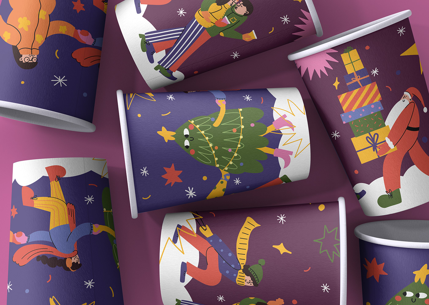 New Year Cups Design — Изображение №5 — Иллюстрация на Dprofile