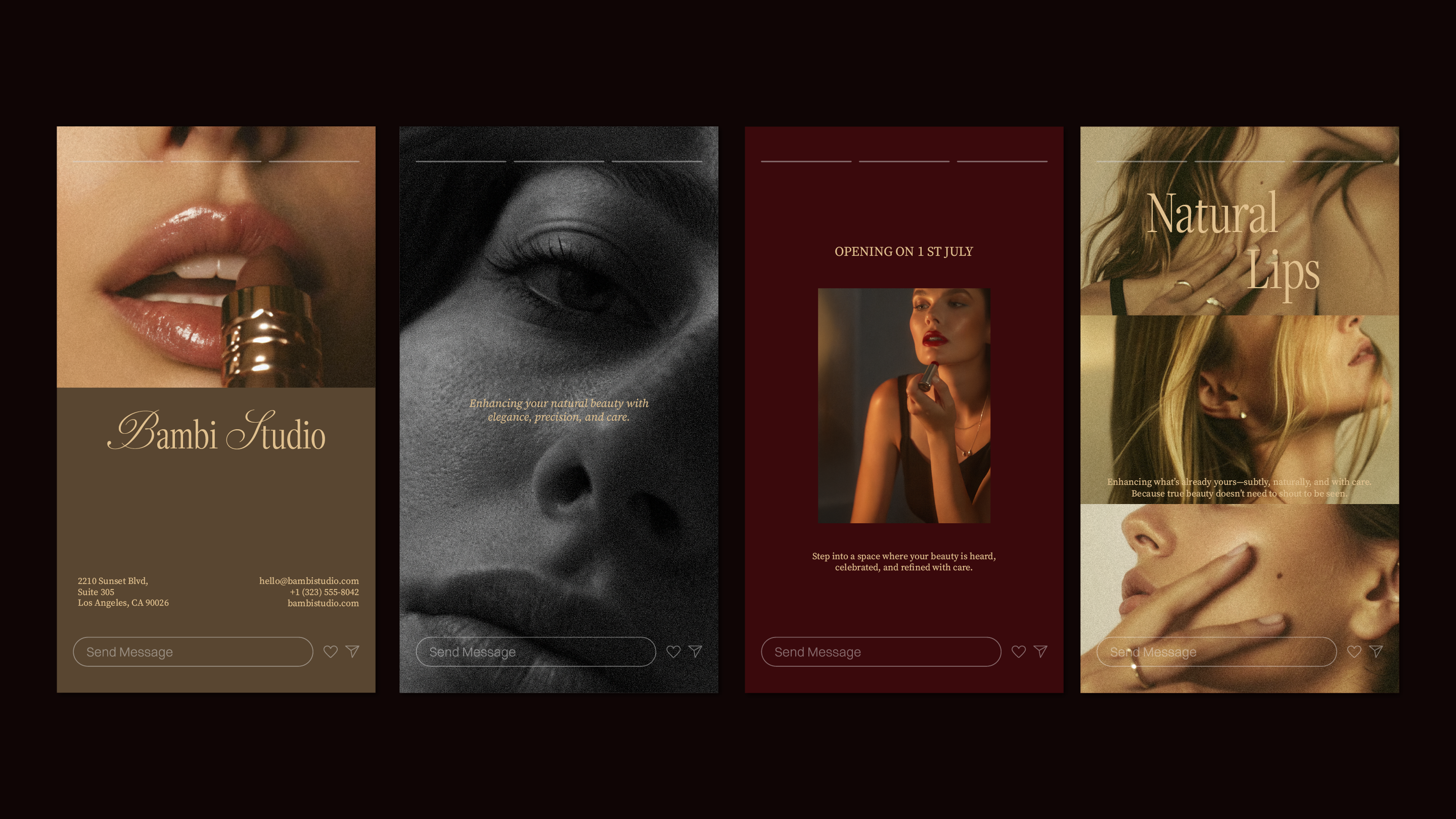Bambi Studio / Lip Treatments / Brand Identity — Изображение №8 — Брендинг на Dprofile