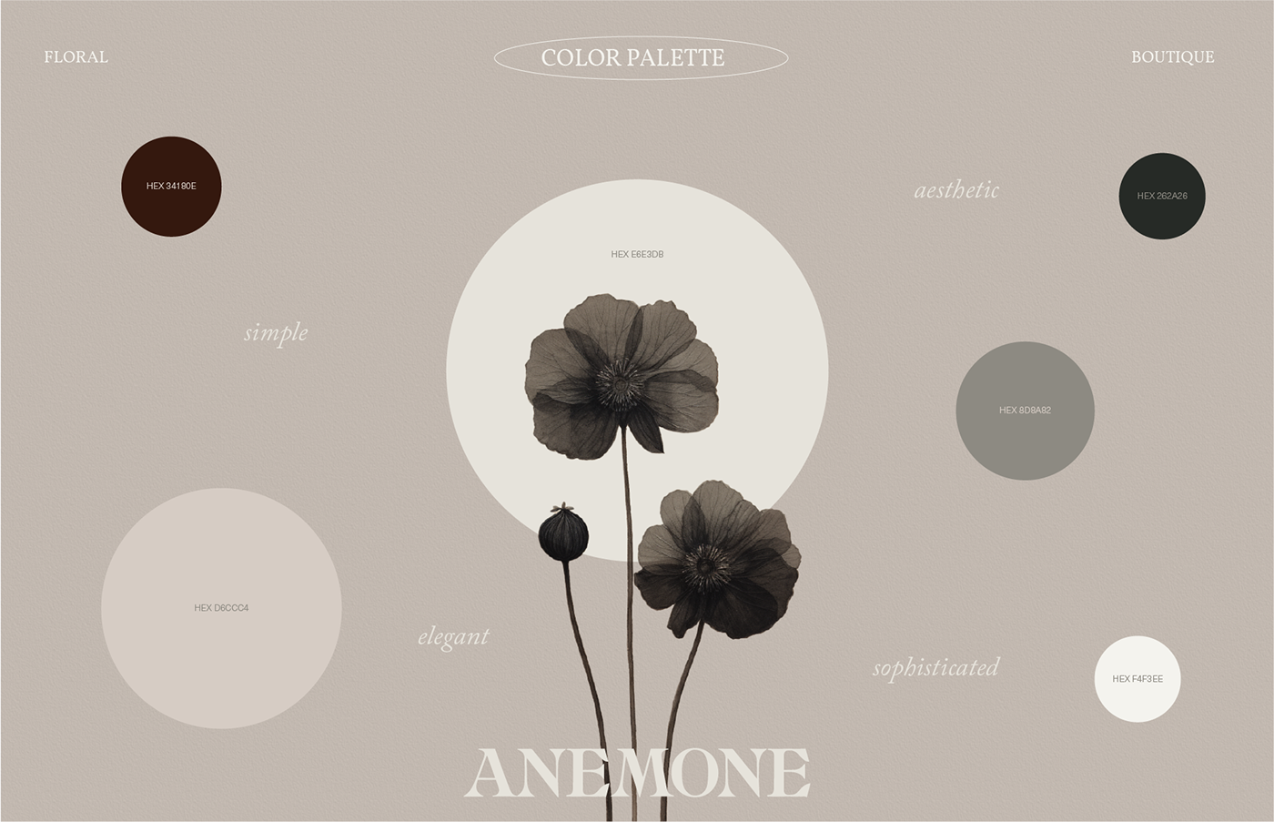 Anemone / Floral Boutique / Brand Identity — Изображение №3 — Брендинг на Dprofile