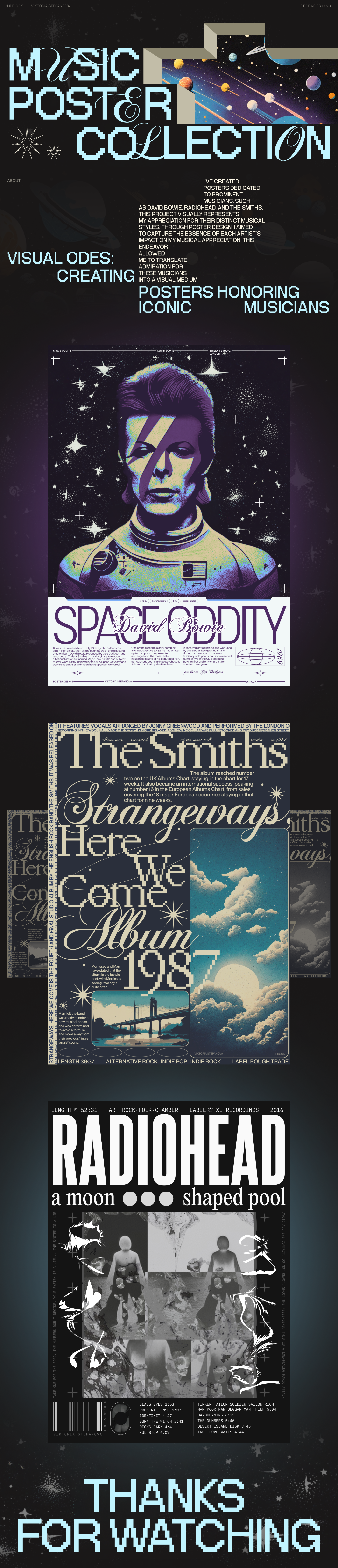 POSTER COLLECTION | David Bowie | The Smiths — Изображение №1 — Иллюстрация, Графика на Dprofile