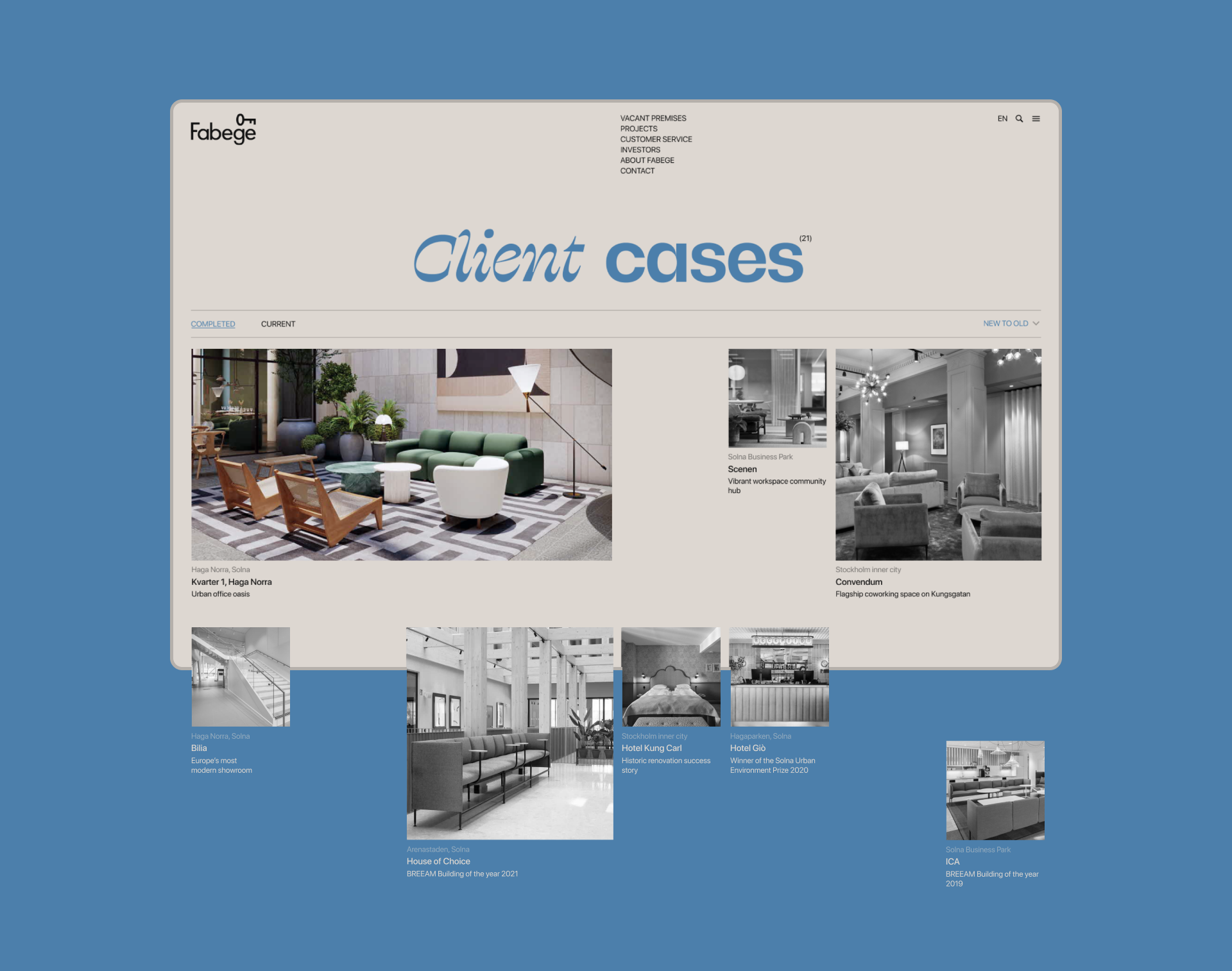 Fabege | Corporate Website — Изображение №5 — Интерфейсы, Брендинг на Dprofile