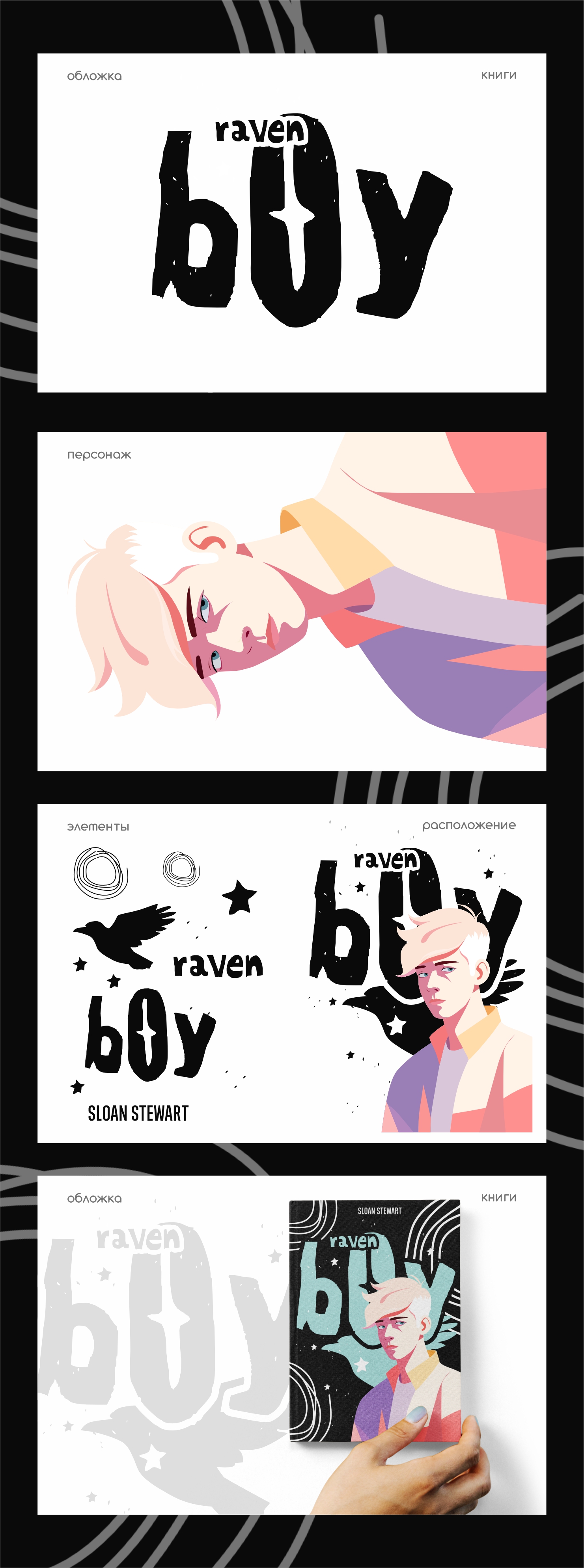 Обложка книги | Raven boy — Изображение №1 — Иллюстрация, Графика на Dprofile
