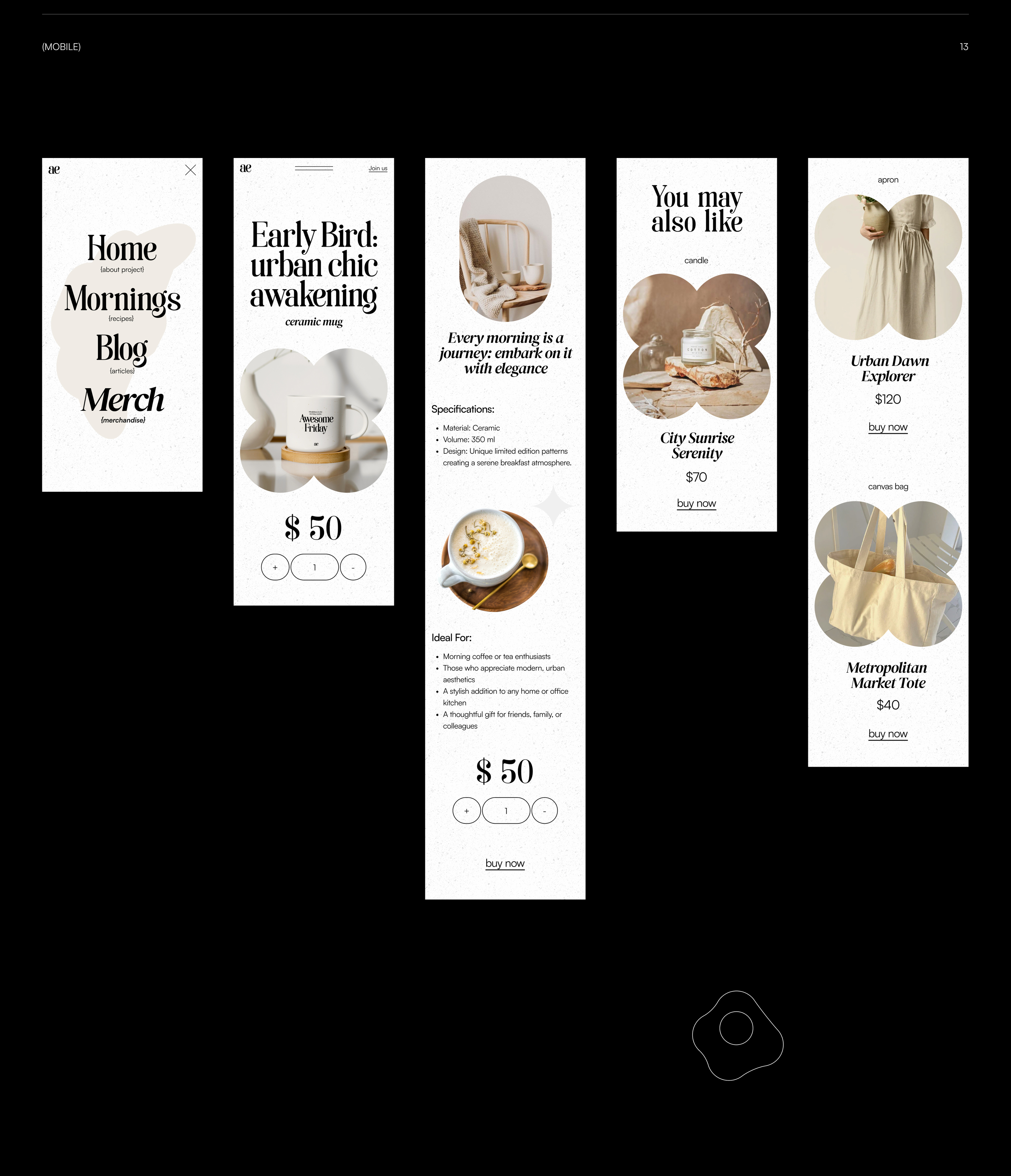 Morning aesthetics website UX/UI DESIGN — Изображение №19 — Интерфейсы, Анимация на Dprofile