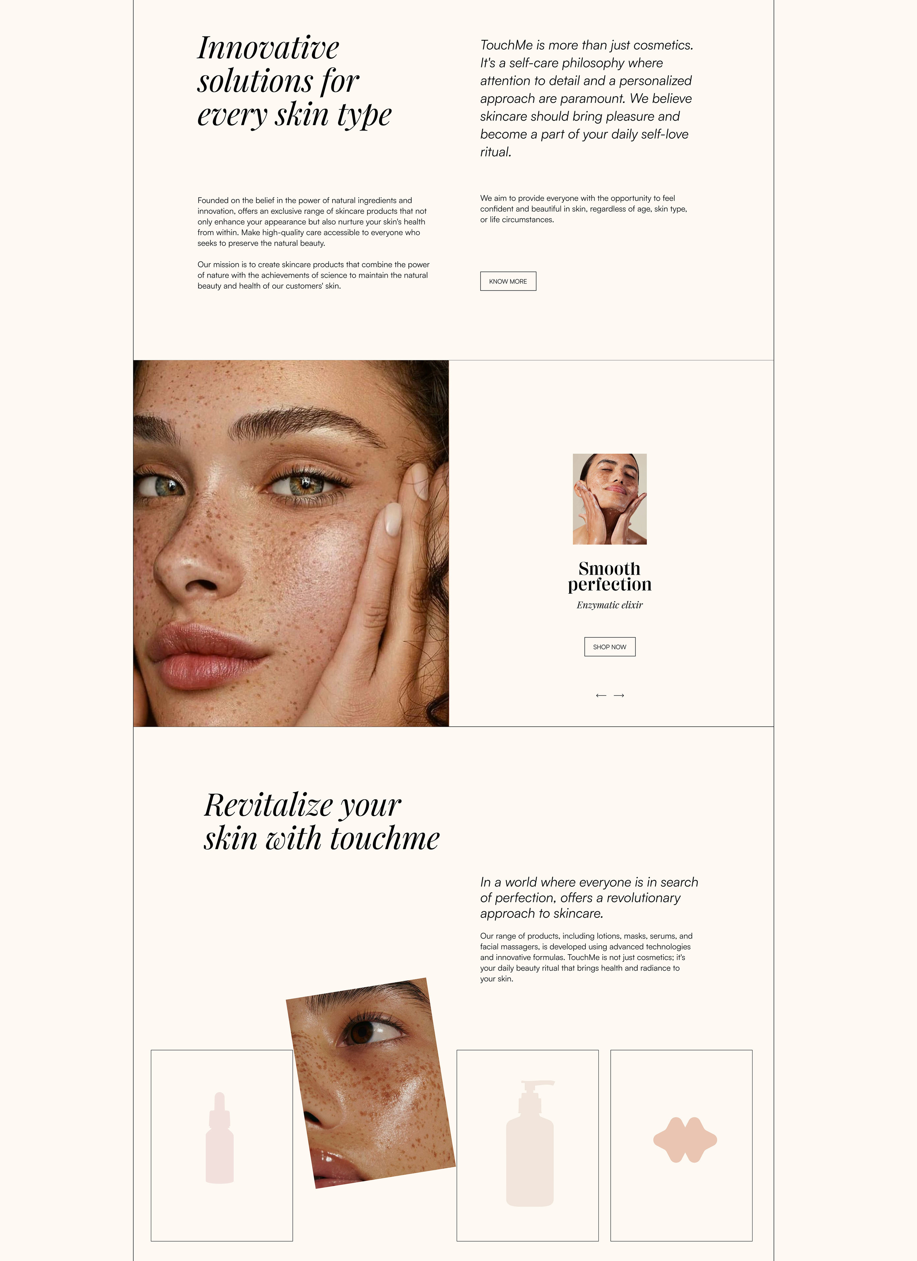 Touch(me) / E-commerce / Skin care / UX/UI Design / — Изображение №7 — Интерфейсы, Брендинг на Dprofile