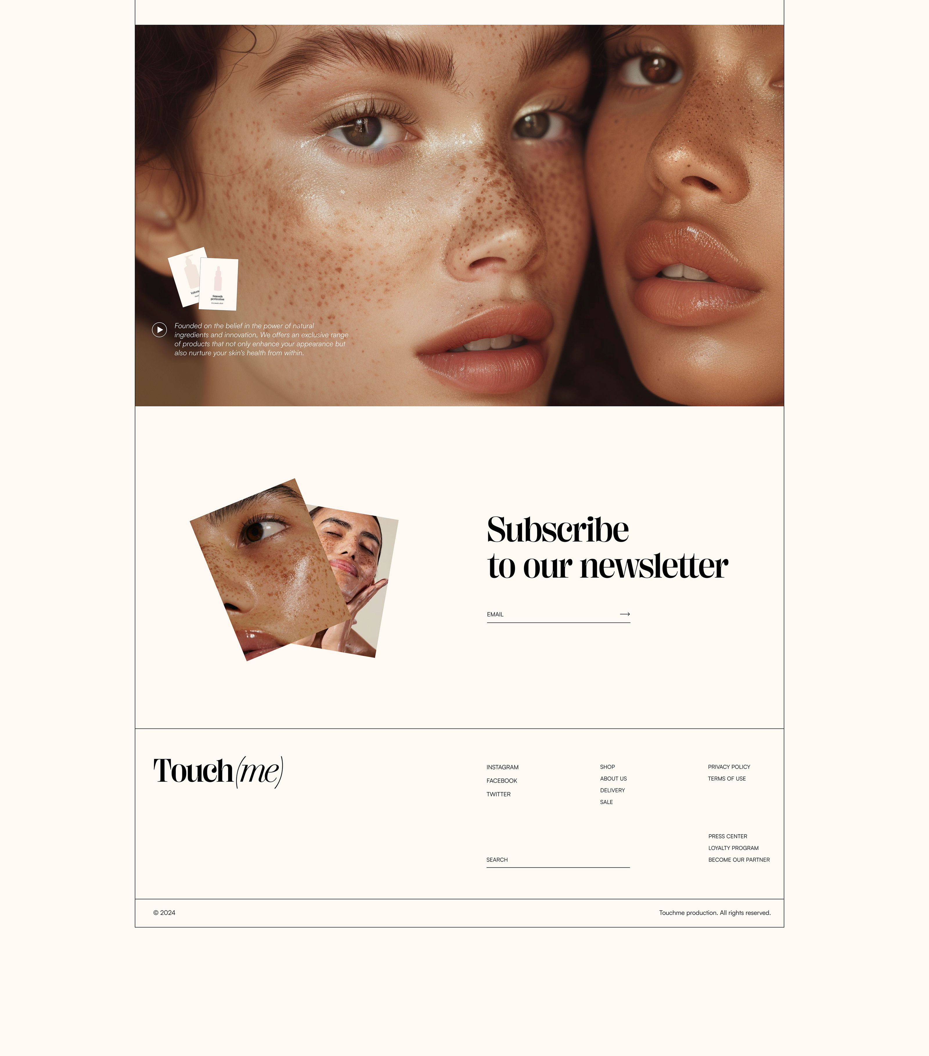 Touch(me) / E-commerce / Skin care / UX/UI Design / — Изображение №8 — Интерфейсы, Брендинг на Dprofile