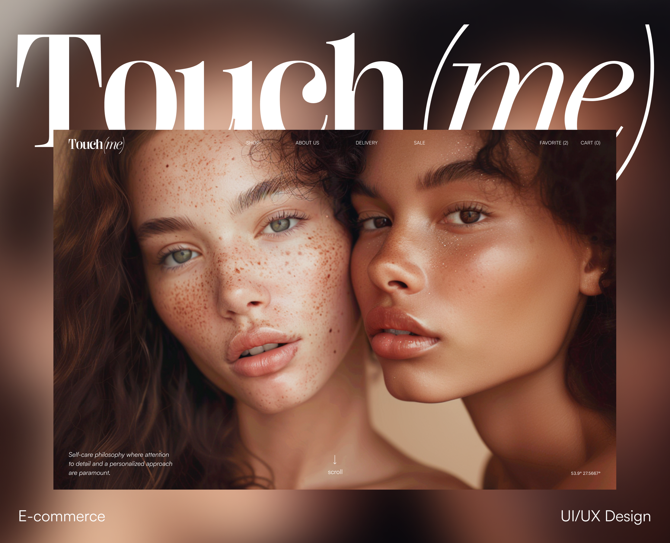 Touch(me) / E-commerce / Skin care / UX/UI Design / — Интерфейсы, Брендинг на Dprofile