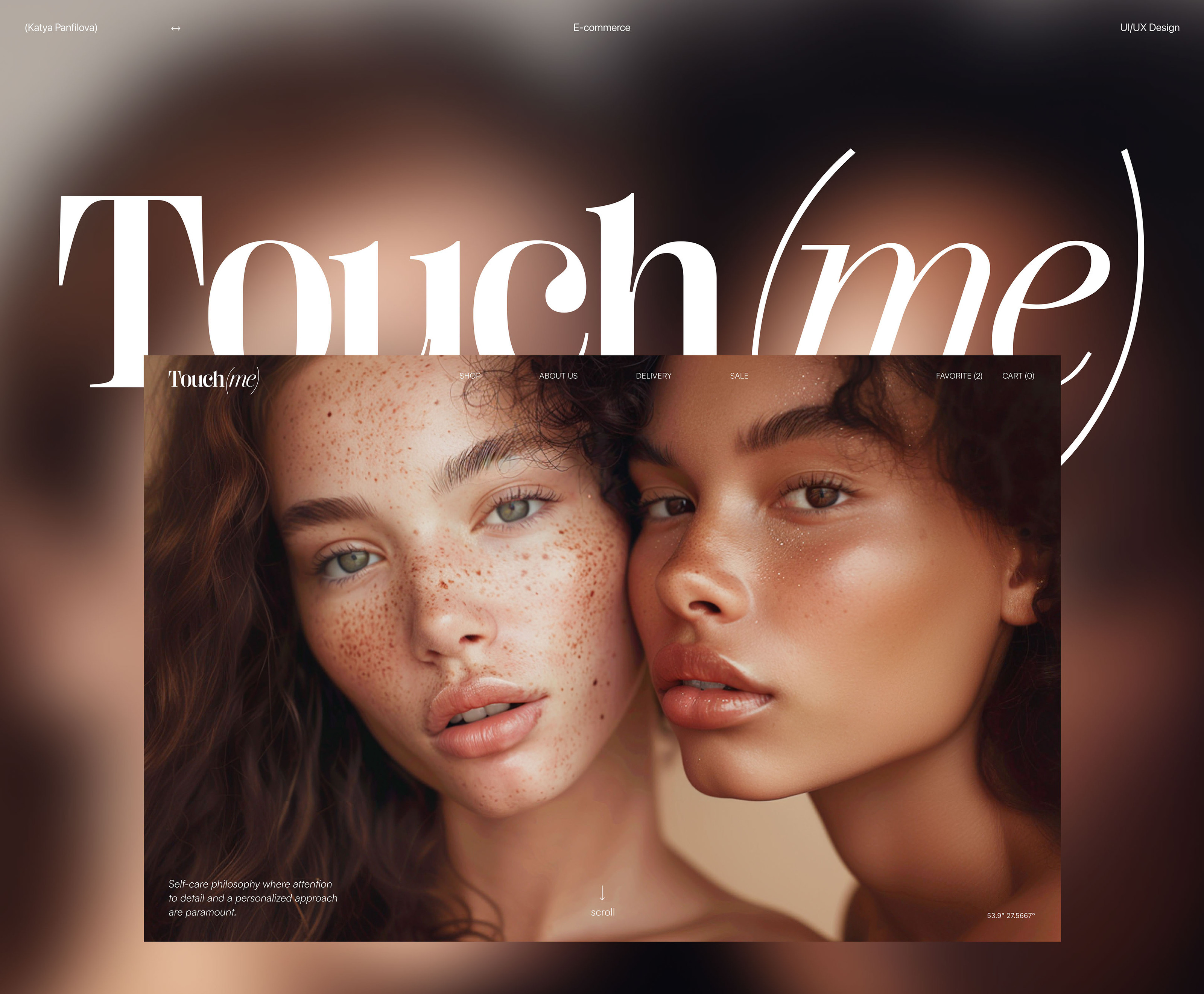 Touch(me) / E-commerce / Skin care / UX/UI Design / — Изображение №1 — Интерфейсы, Брендинг на Dprofile