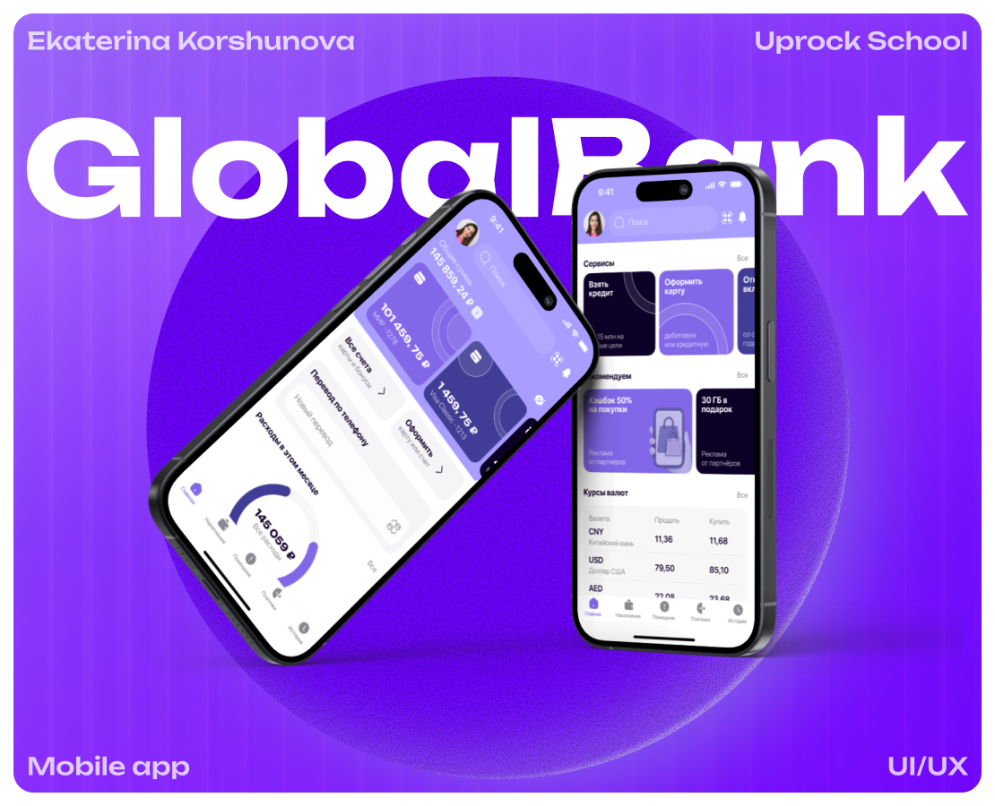 Global Bank mobile app на Dprofile