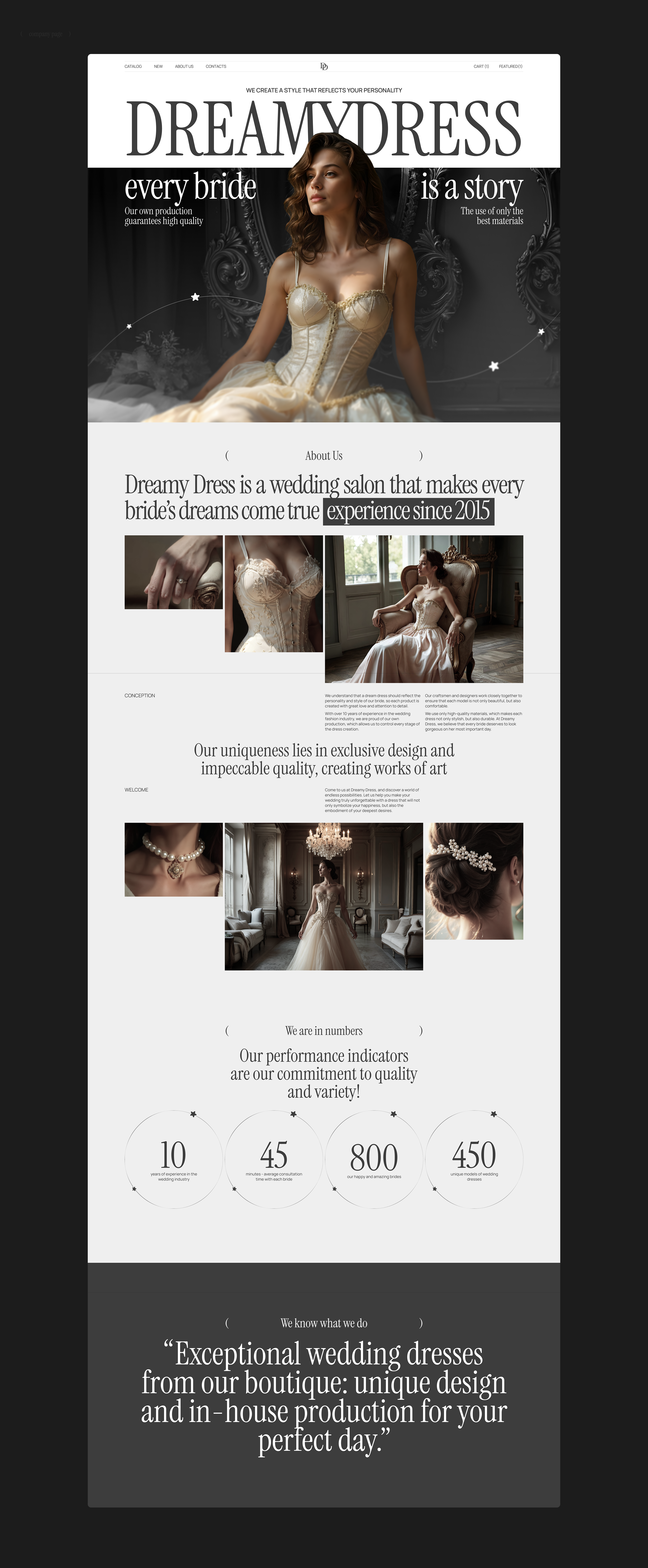 Dreamy Dress: интернет-магазин свадебных платьев — Изображение №15 — Интерфейсы на Dprofile