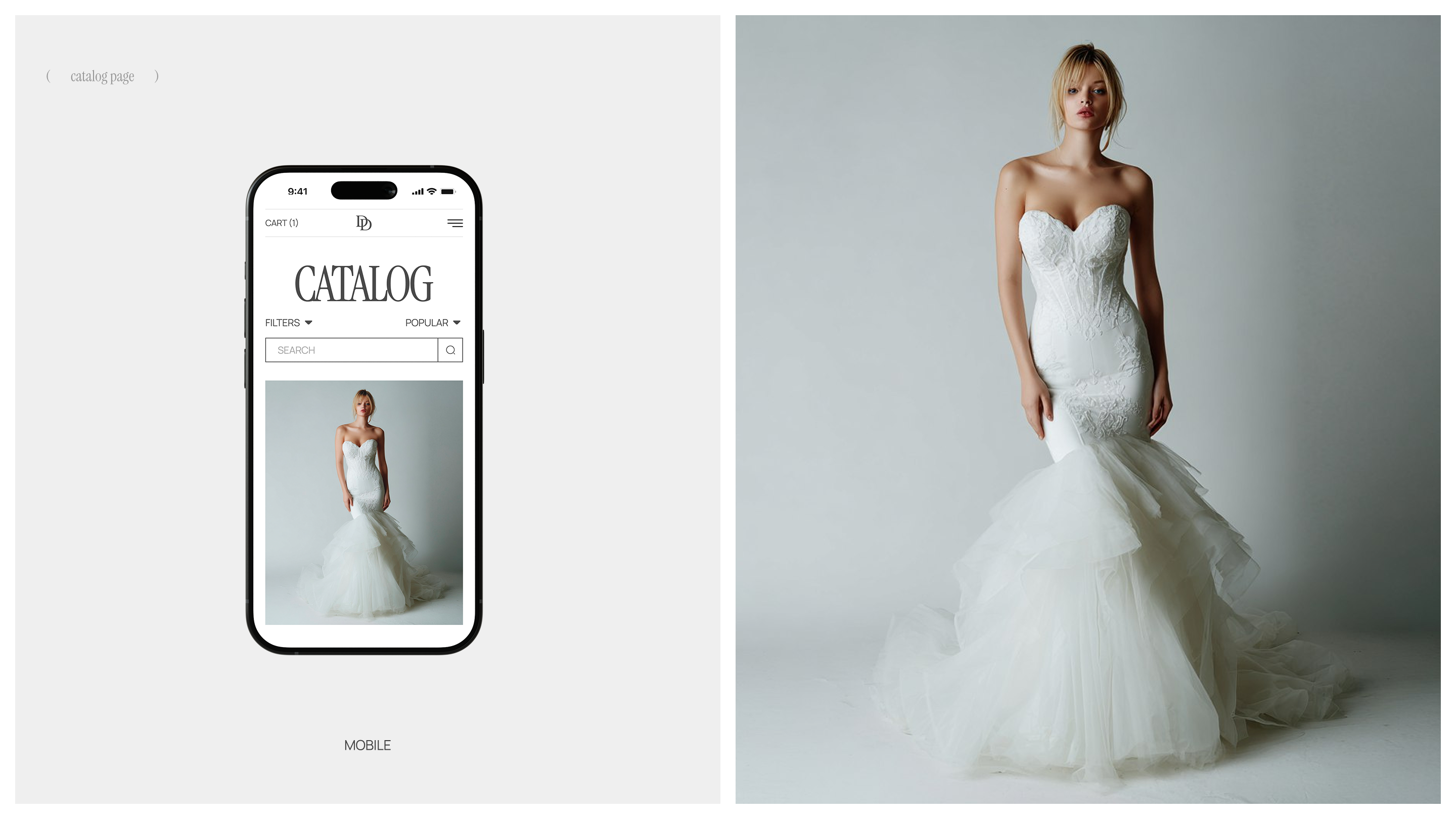 Dreamy Dress: интернет-магазин свадебных платьев — Изображение №5 — Интерфейсы на Dprofile
