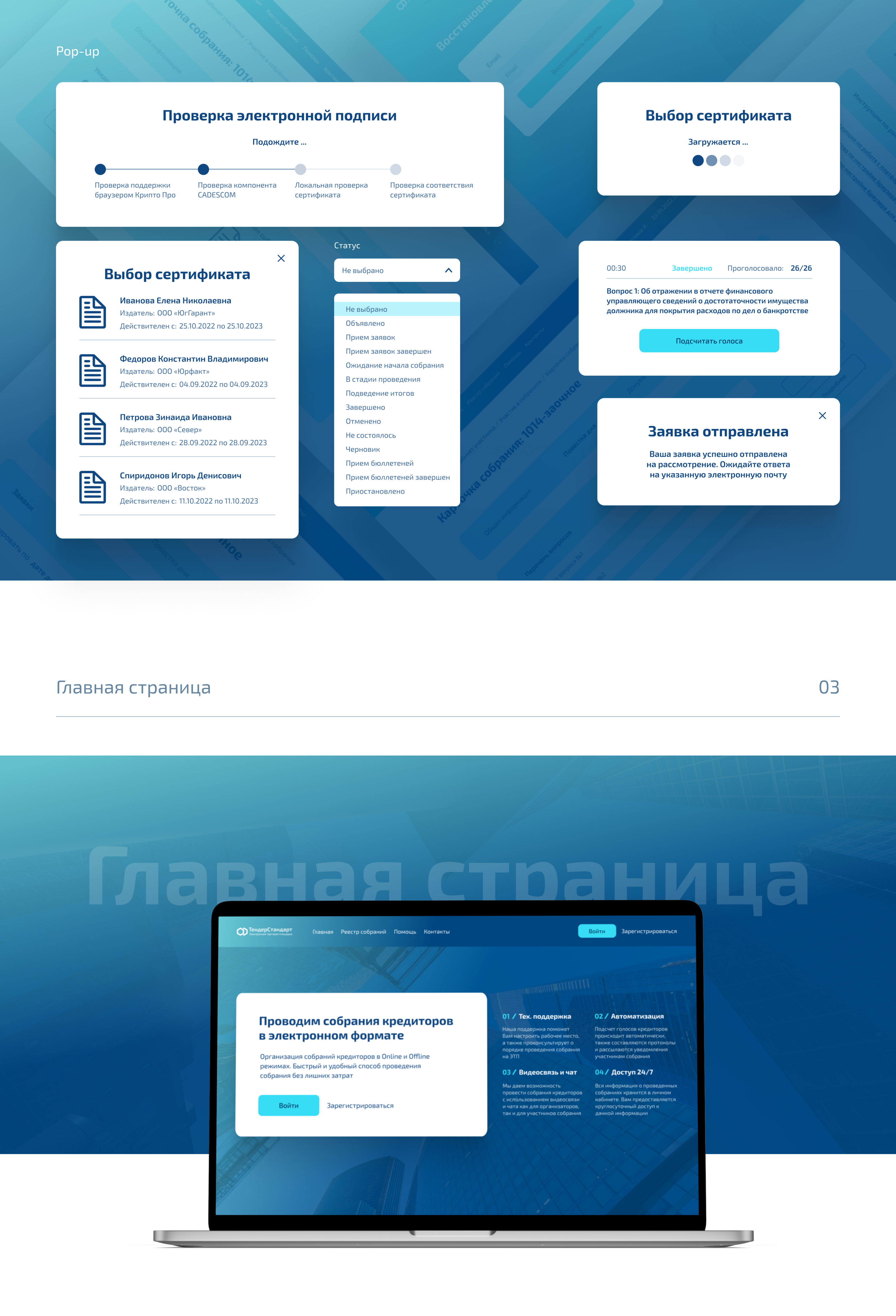 Собрание кредиторов Ecommerce — Изображение №3 — Интерфейсы на Dprofile