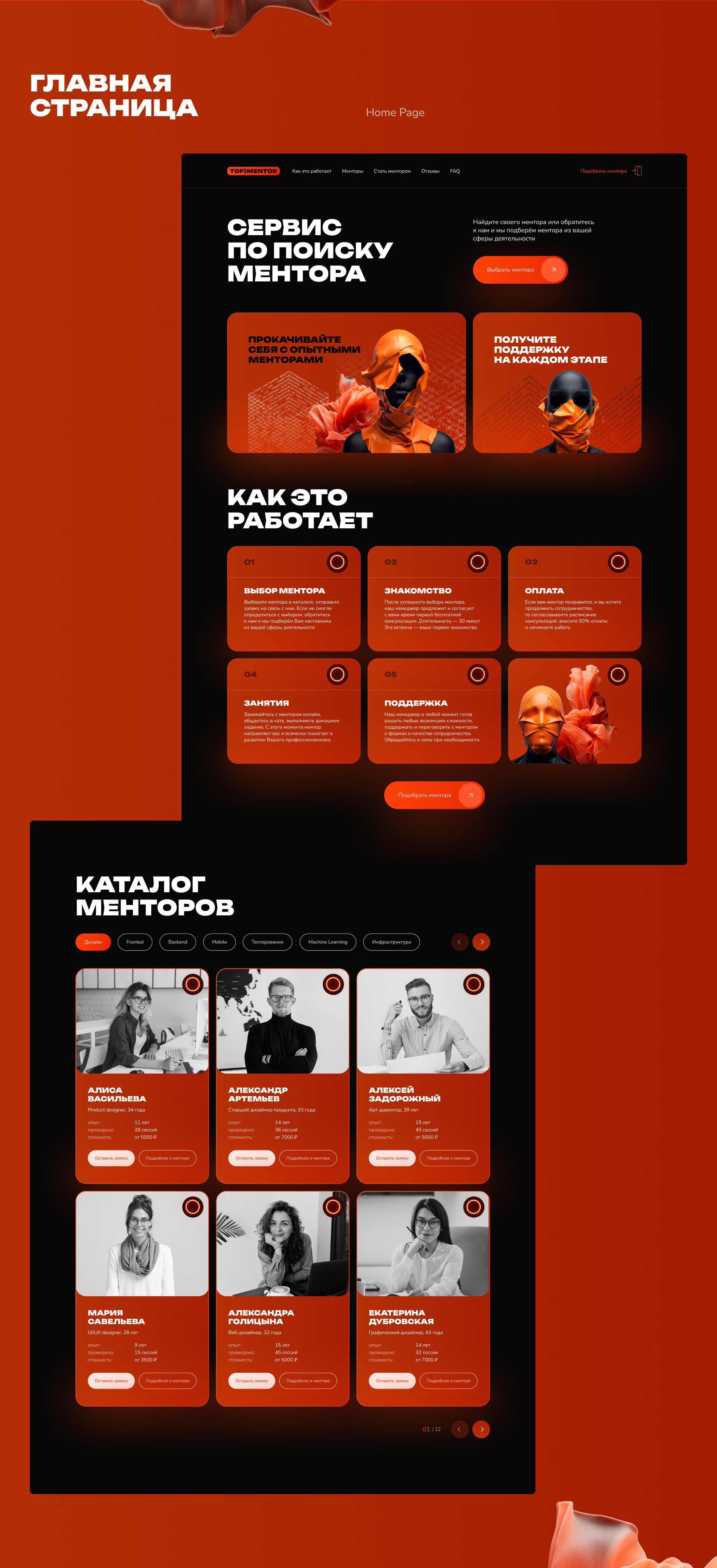 Сервис по поиску ментора — Изображение №3 — Интерфейсы на Dprofile