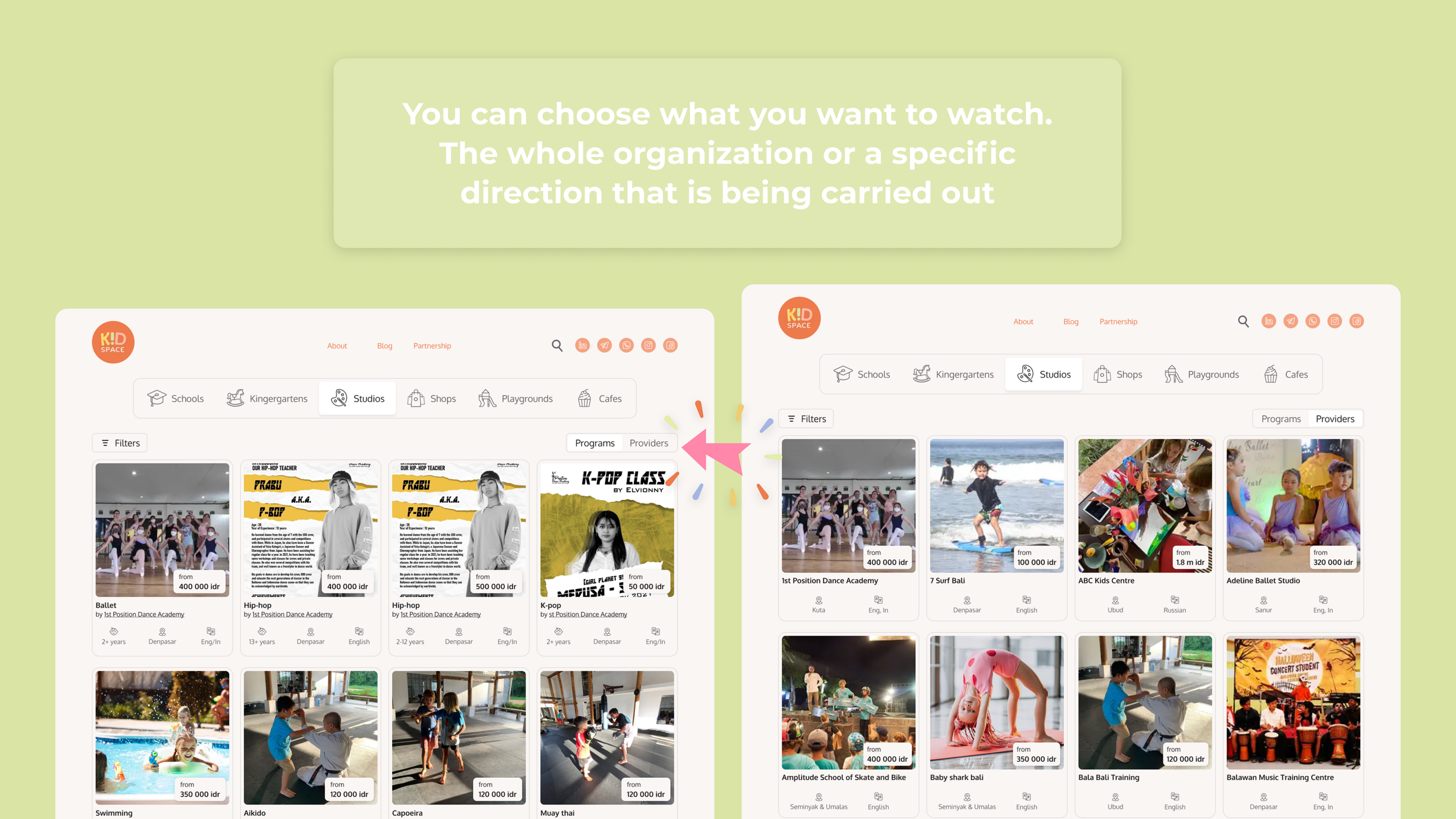 KidSpace – kid's activities and education in one place — Изображение №5 — Интерфейсы, Брендинг на Dprofile