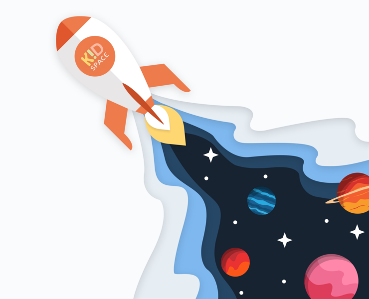 KidSpace – kid's activities and education in one place — Интерфейсы, Брендинг на Dprofile