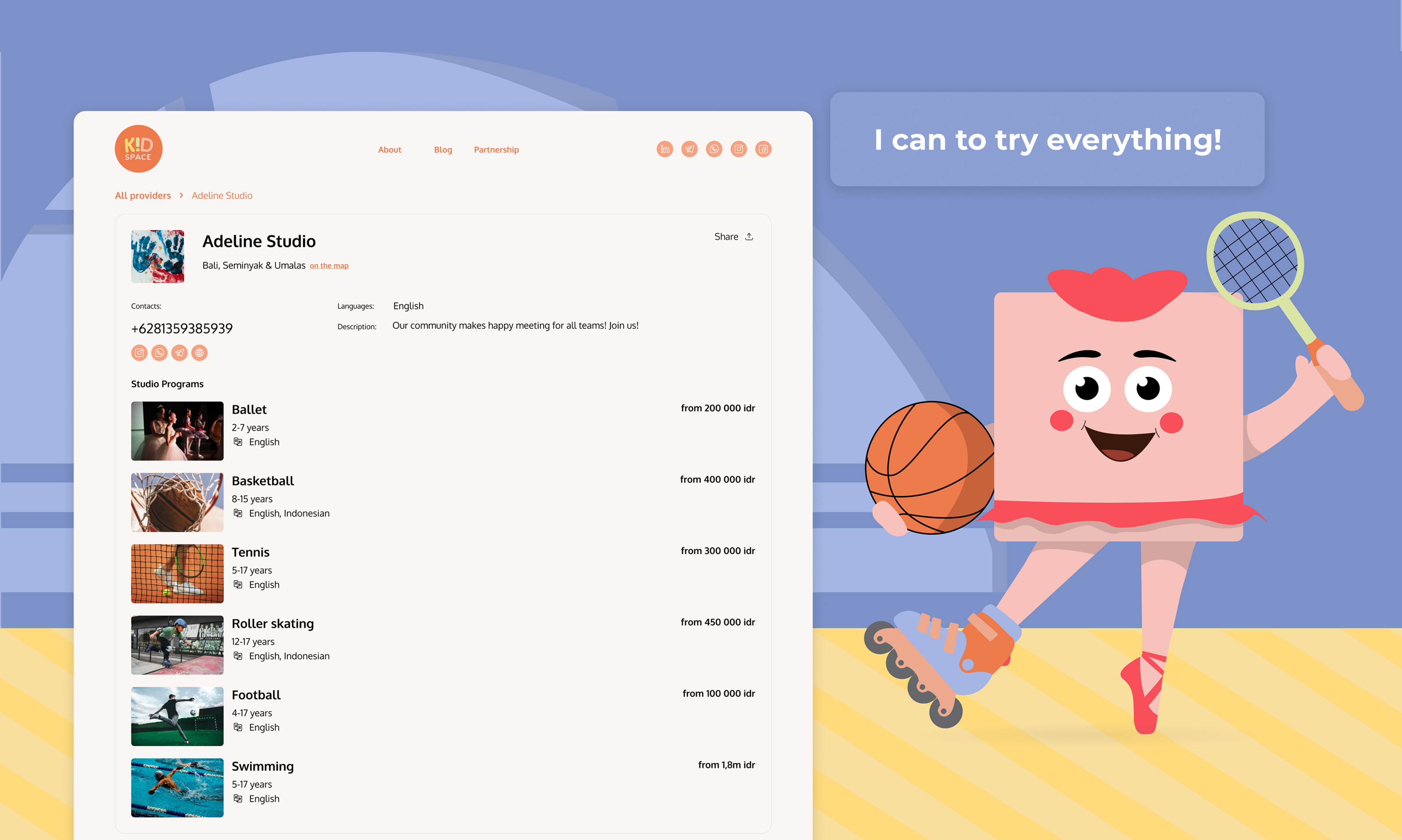 KidSpace – kid's activities and education in one place — Изображение №8 — Интерфейсы, Брендинг на Dprofile