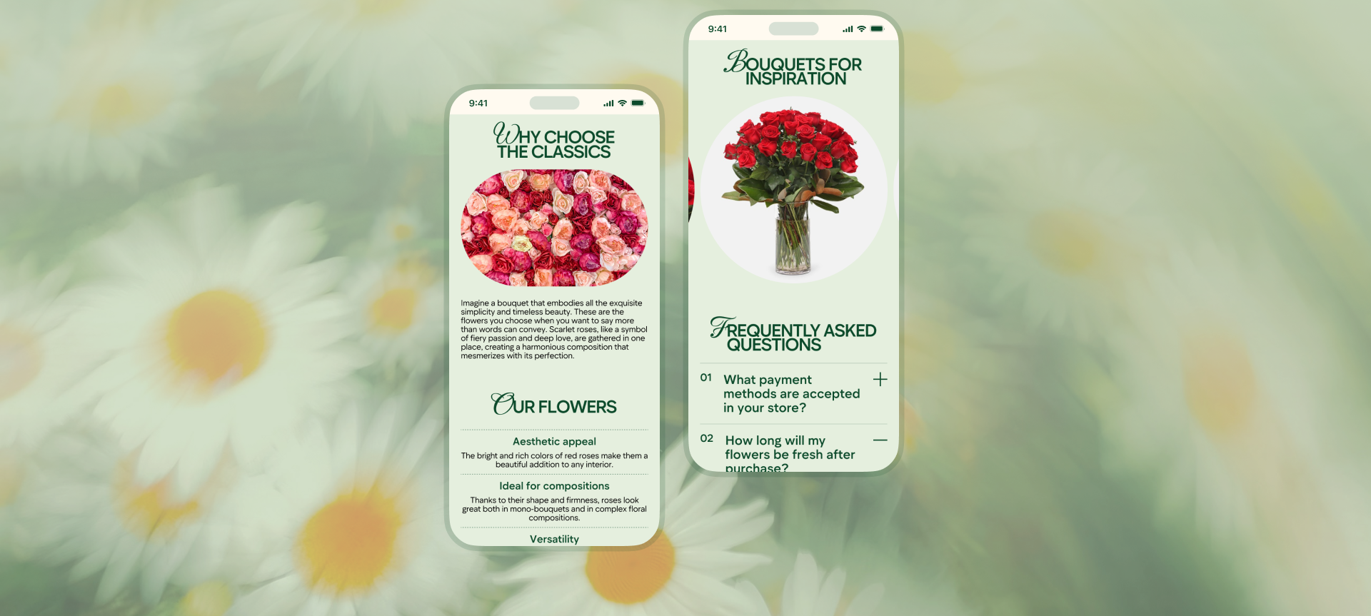 Flower shop | WEBSITE — Изображение №6 — Интерфейсы, Брендинг на Dprofile