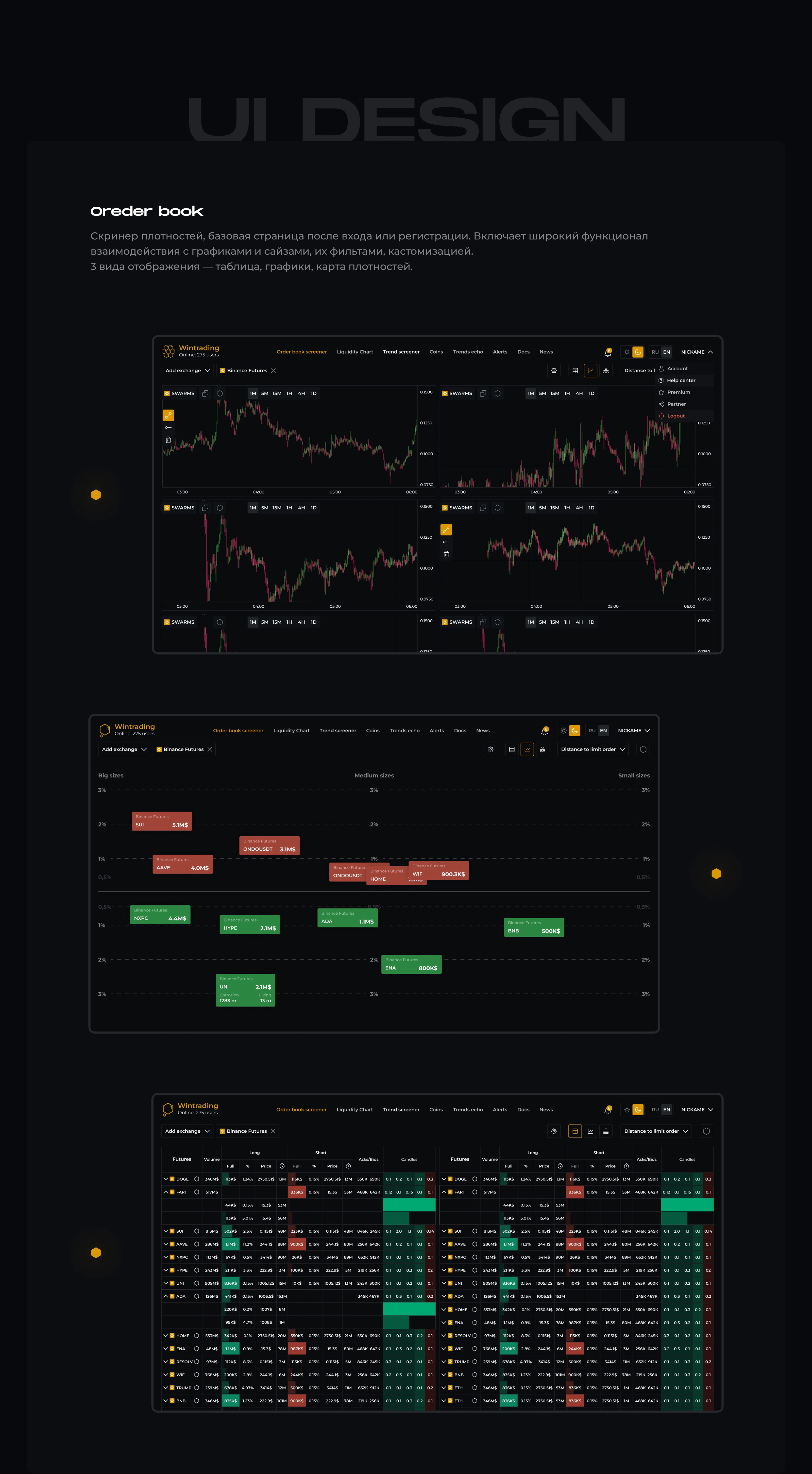 Wintrading UX/UI — Изображение №6 — Интерфейсы на Dprofile