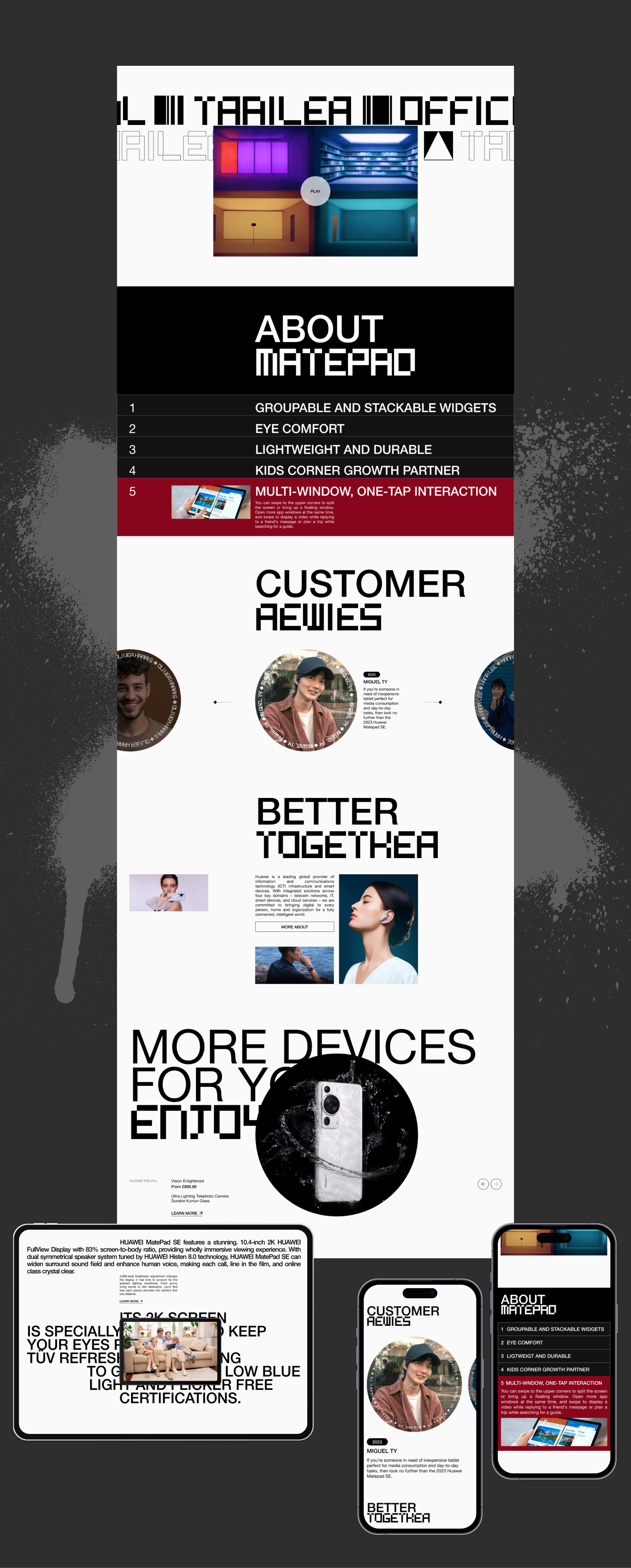 HUAWEI | Landing page — Изображение №9 — Интерфейсы на Dprofile