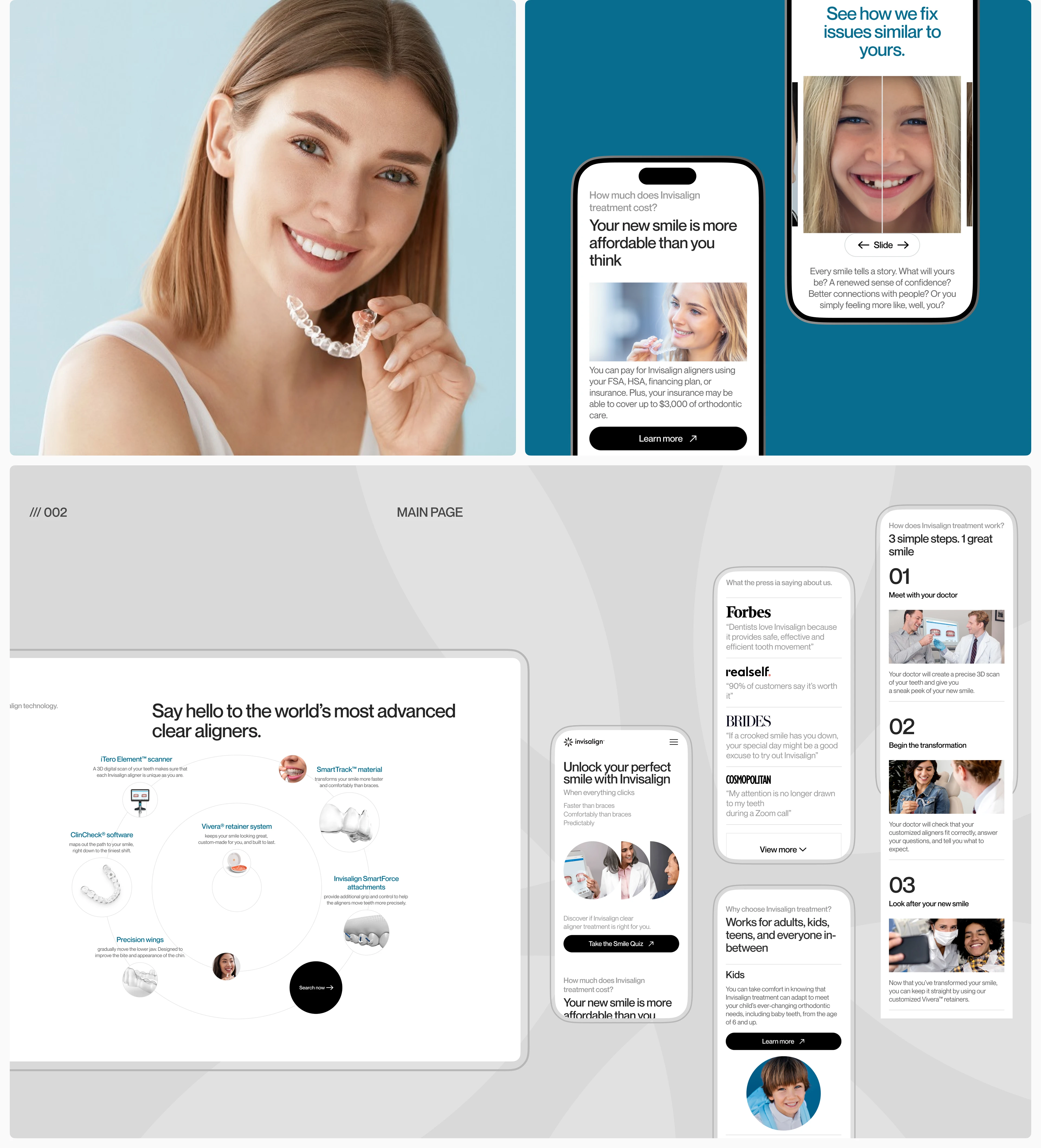 Invisalign | Corporate site | Website Redesign — Изображение №2 — Интерфейсы, Анимация на Dprofile