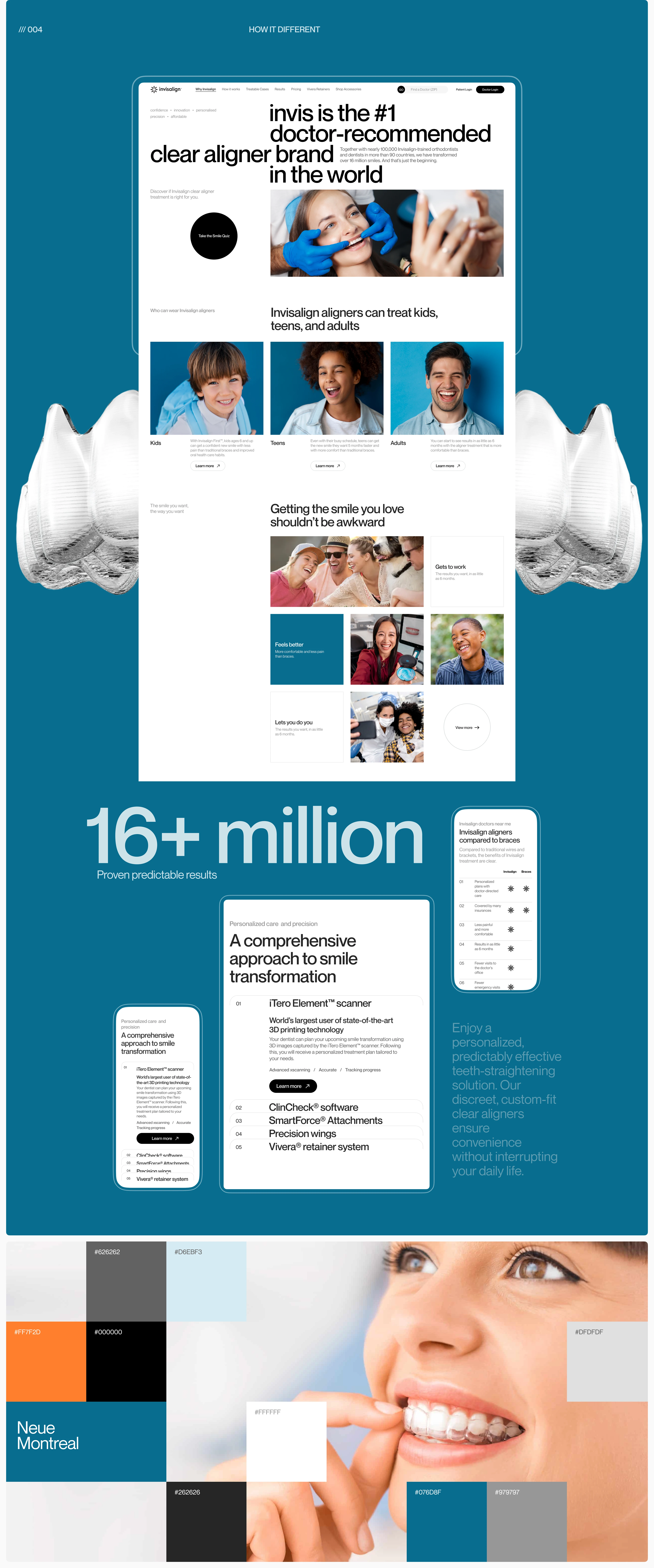 Invisalign | Corporate site | Website Redesign — Изображение №4 — Интерфейсы, Анимация на Dprofile