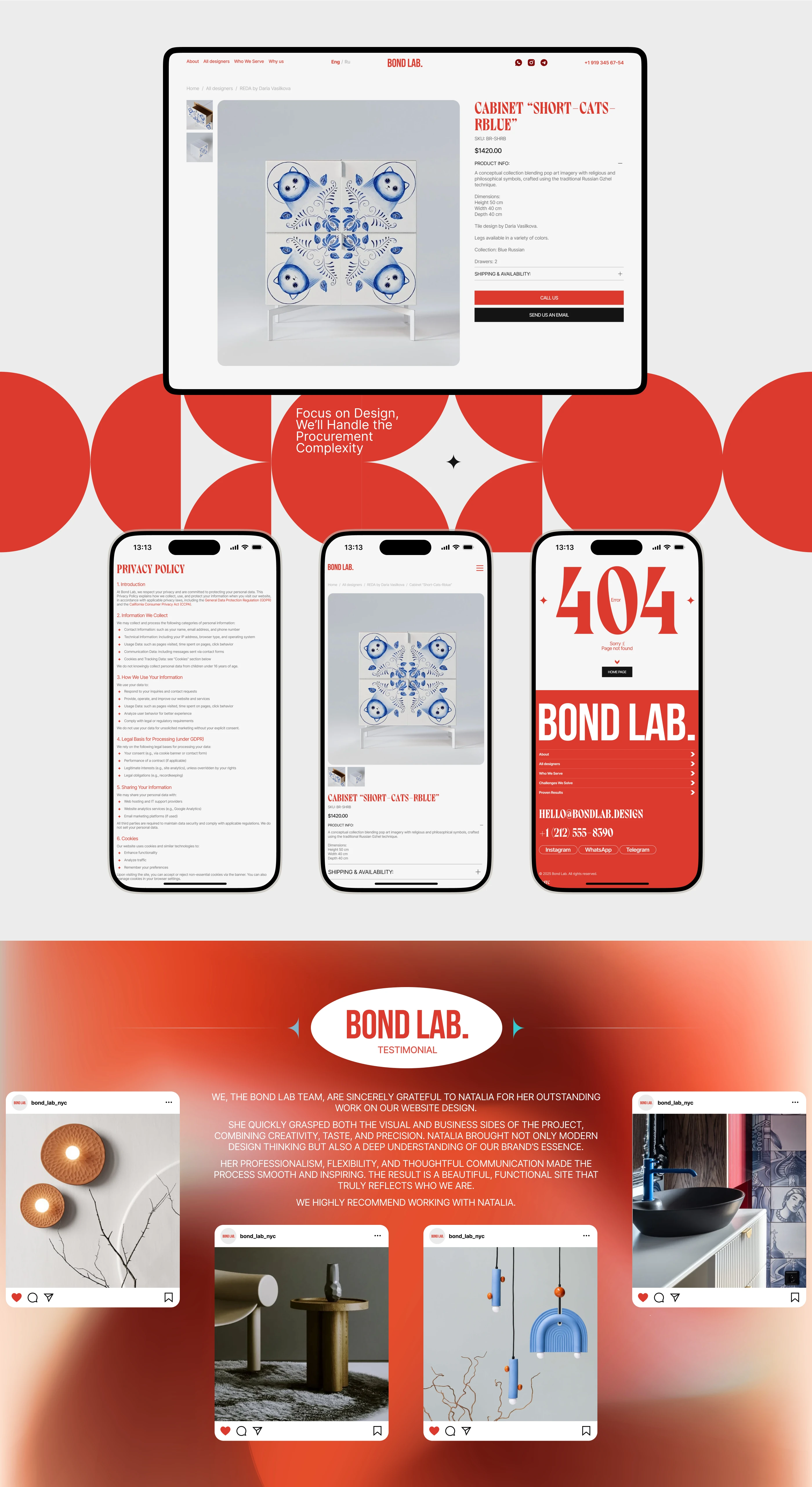 Bond Lab | Interior | Furniture | Ecommerce — Изображение №5 — Интерфейсы на Dprofile