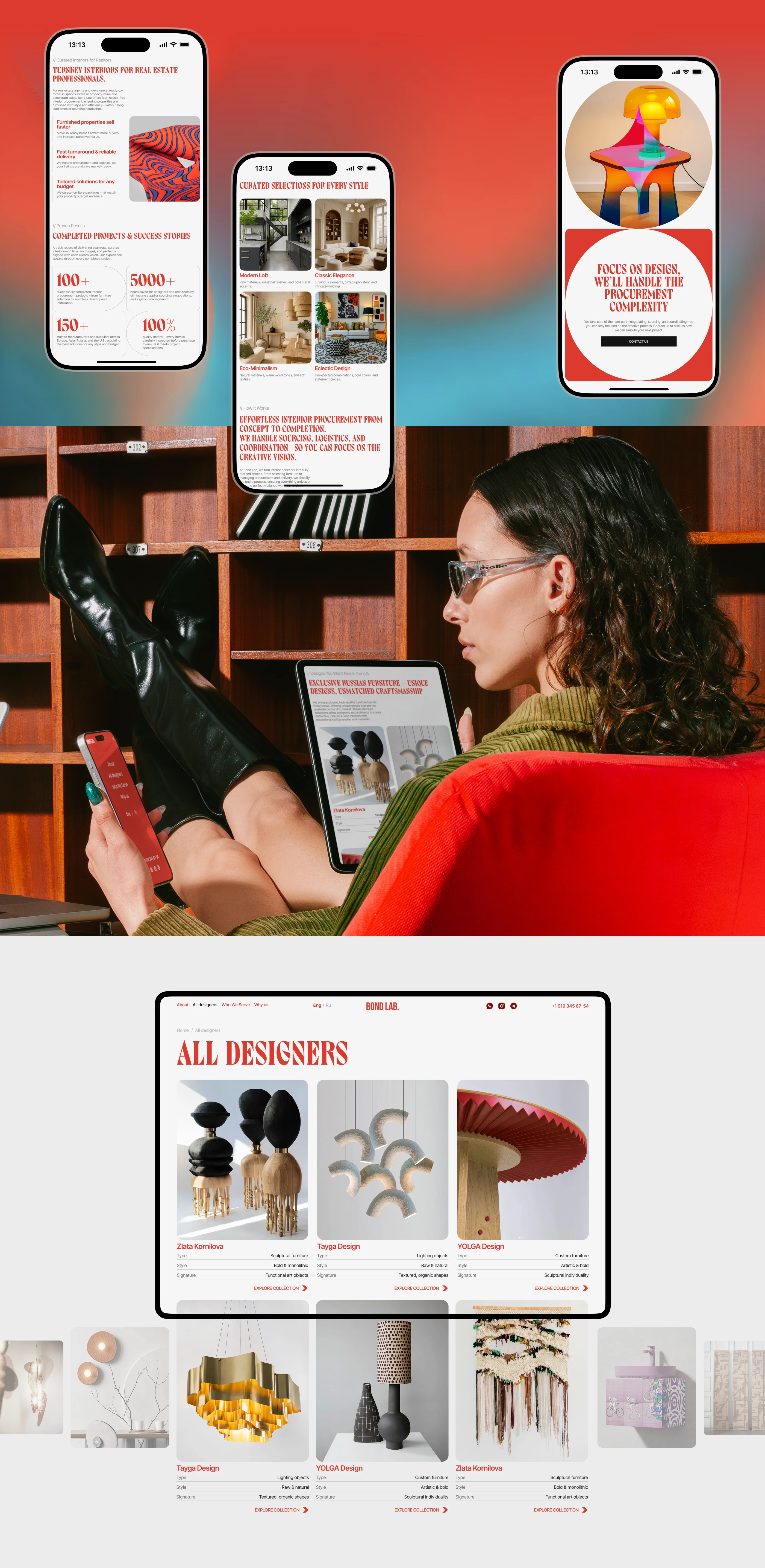 Bond Lab | Interior | Furniture | Ecommerce — Изображение №3 — Интерфейсы на Dprofile