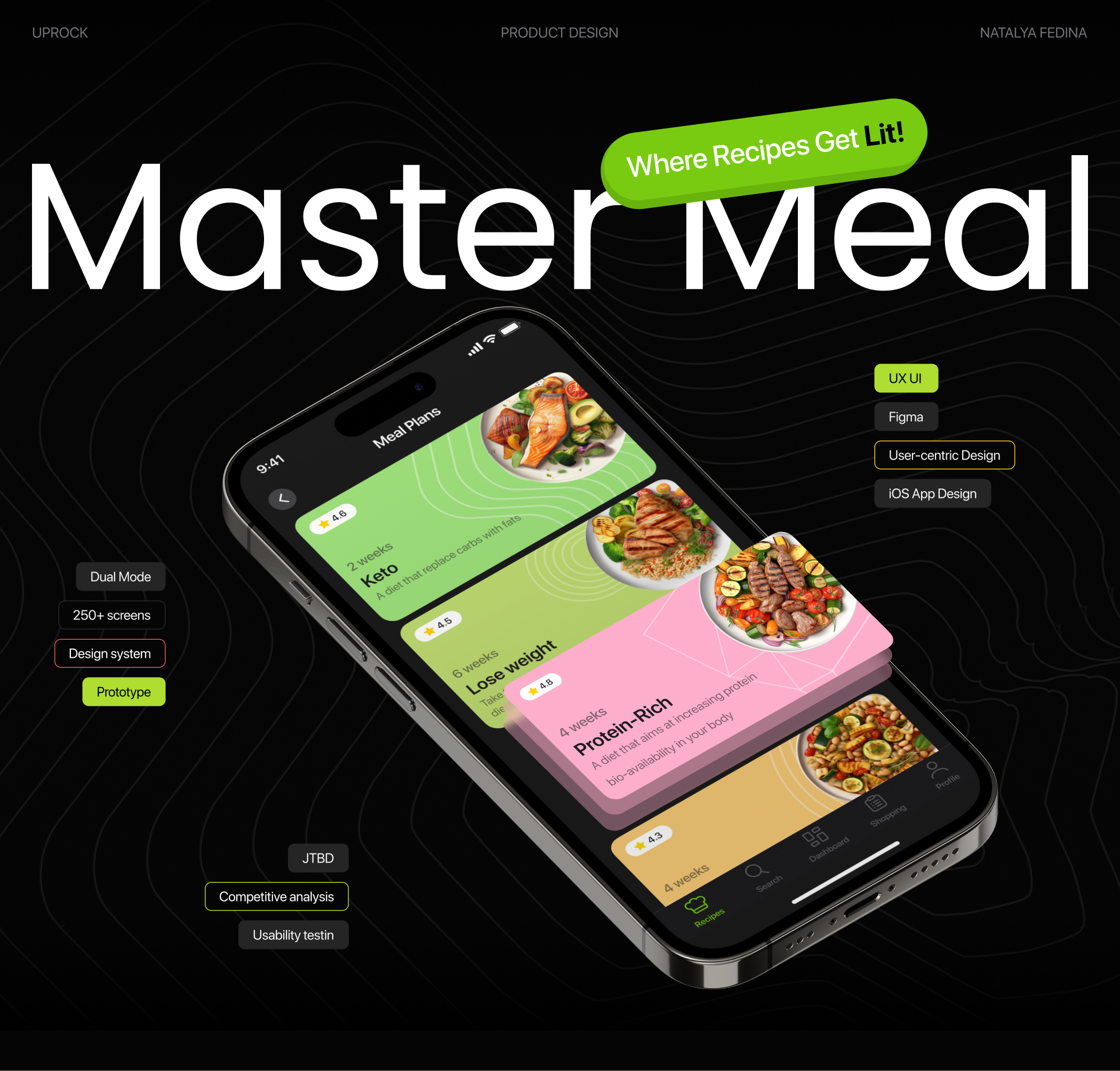Master Meal | Recipe Mobile App — Изображение №1 — Интерфейсы на Dprofile