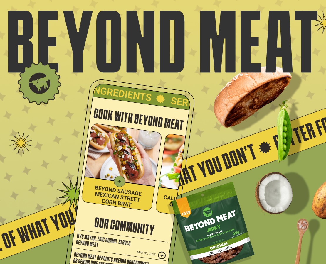 BEYOND MEAT | CORPORATE WEBSITE — Интерфейсы, Иллюстрация на Dprofile