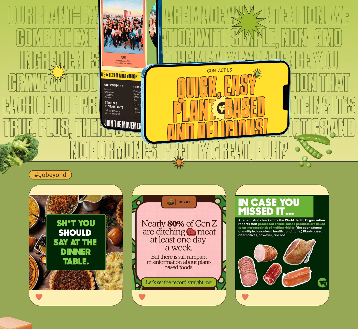 BEYOND MEAT | CORPORATE WEBSITE — Изображение №11 — Интерфейсы, Иллюстрация на Dprofile
