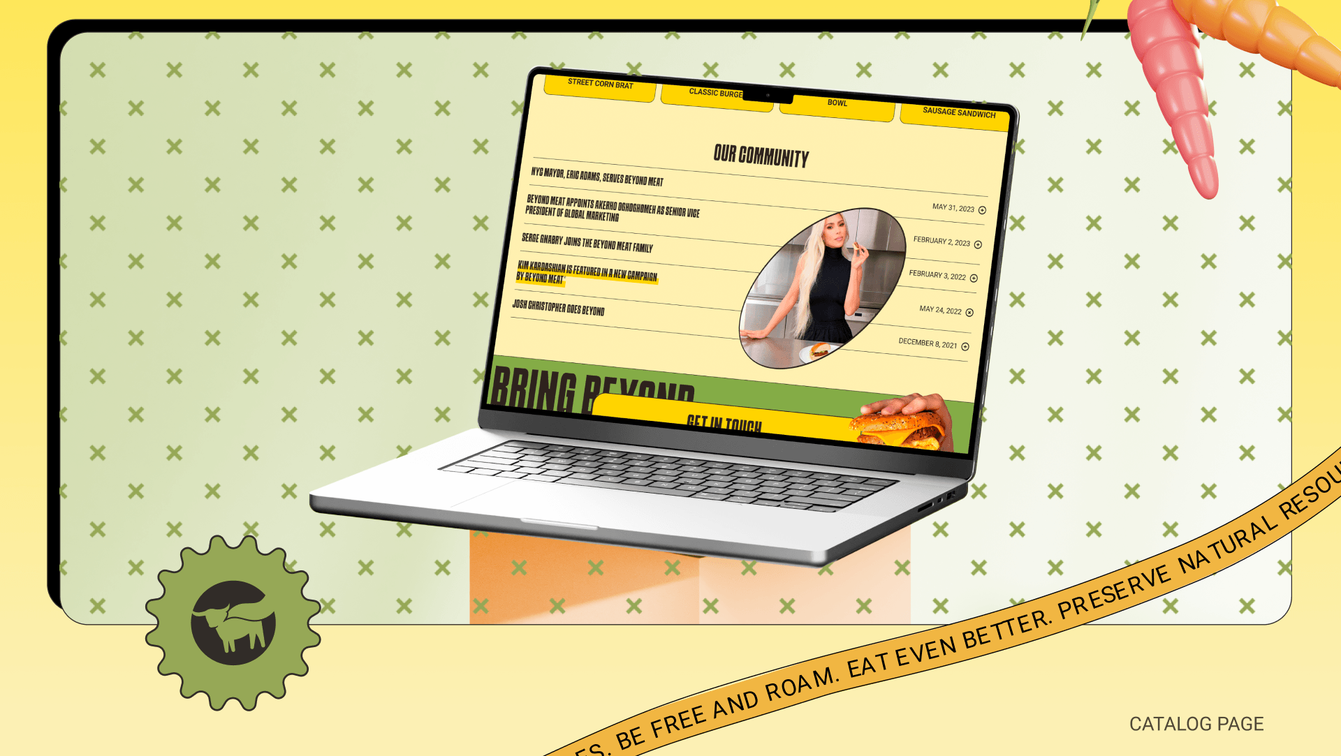BEYOND MEAT | CORPORATE WEBSITE — Изображение №4 — Интерфейсы, Иллюстрация на Dprofile