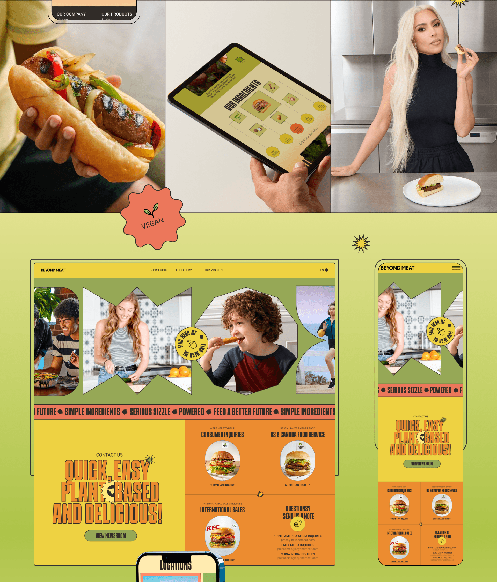 BEYOND MEAT | CORPORATE WEBSITE — Изображение №10 — Интерфейсы, Иллюстрация на Dprofile
