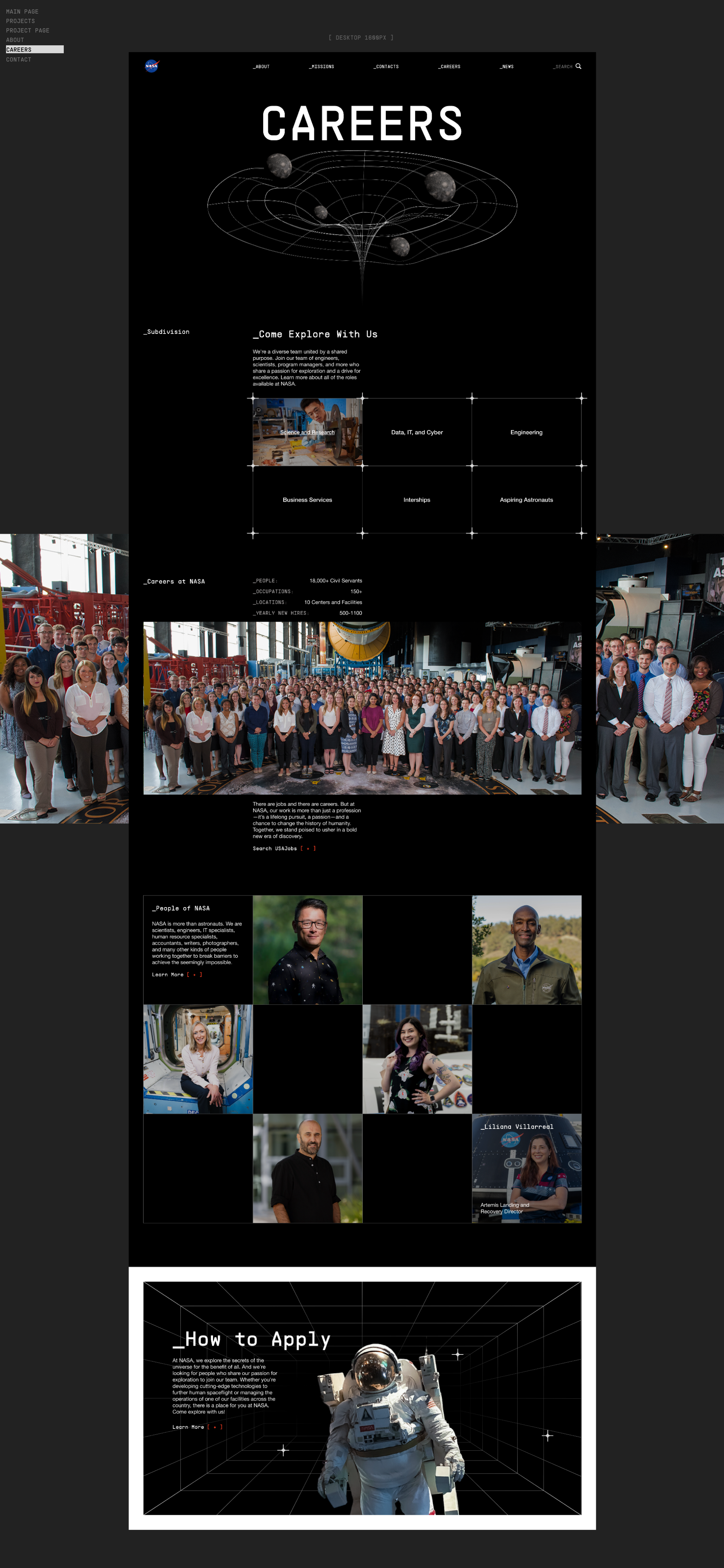 NASA | Corporate Website — Изображение №12 — Интерфейсы, Анимация на Dprofile