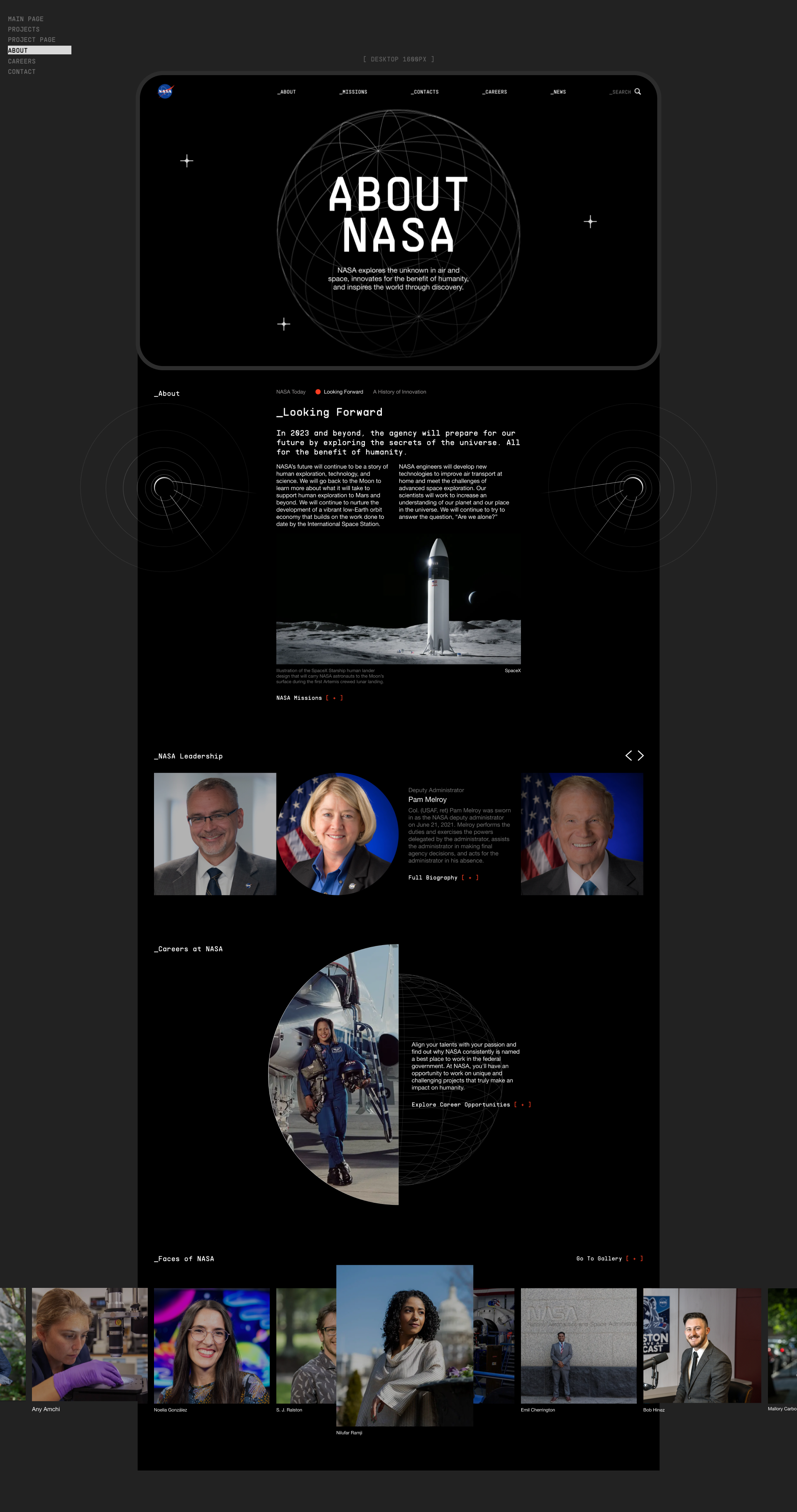 NASA | Corporate Website — Изображение №9 — Интерфейсы, Анимация на Dprofile