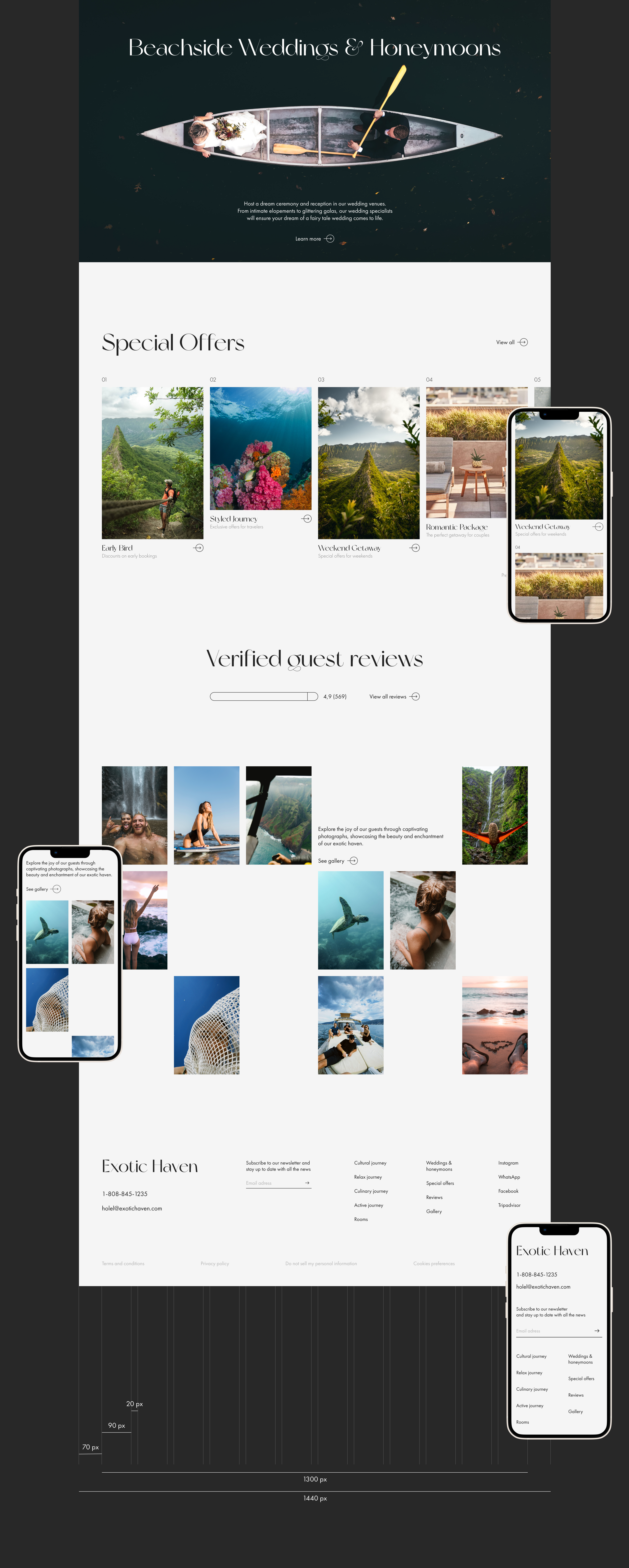 Website design Exotic Haven Hotel — Изображение №11 — Интерфейсы на Dprofile