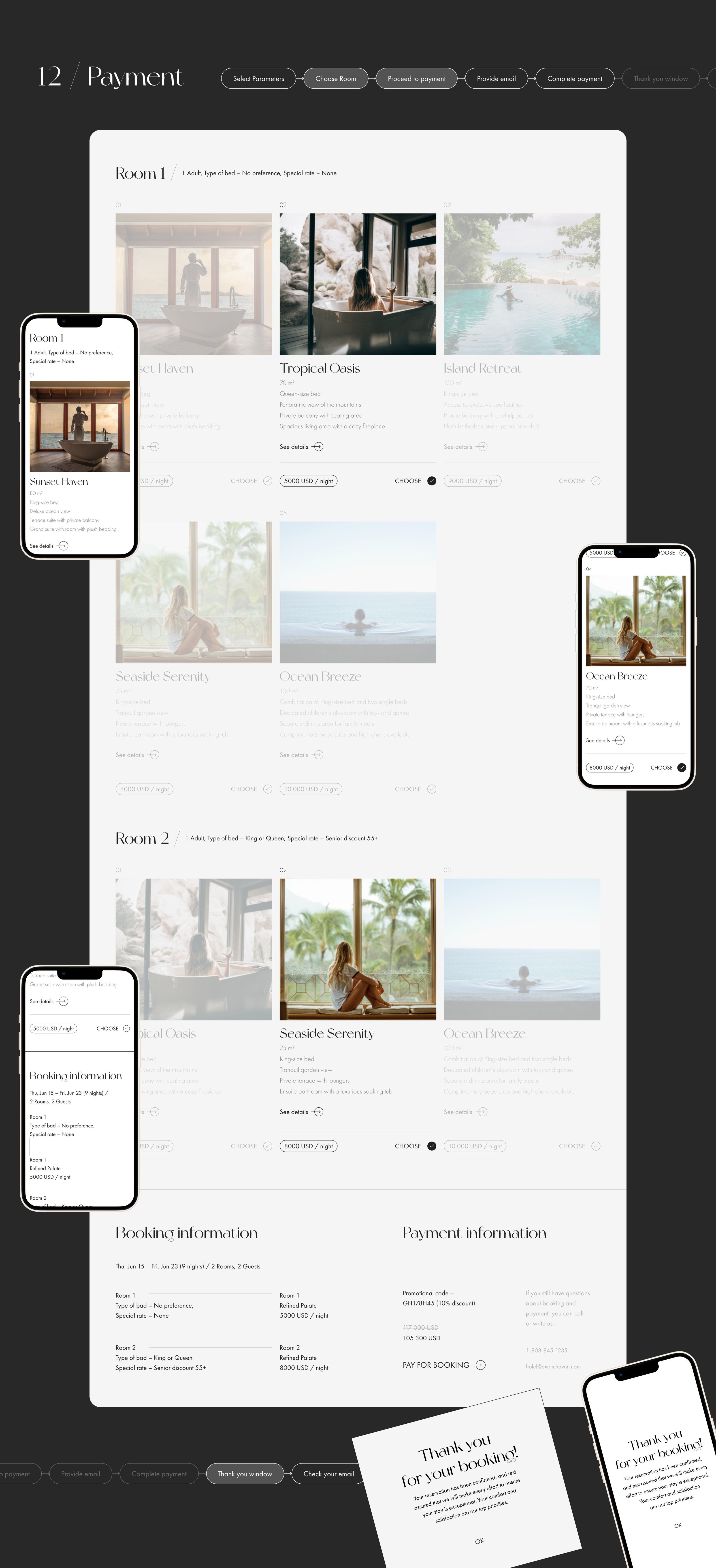 Website design Exotic Haven Hotel — Изображение №21 — Интерфейсы на Dprofile