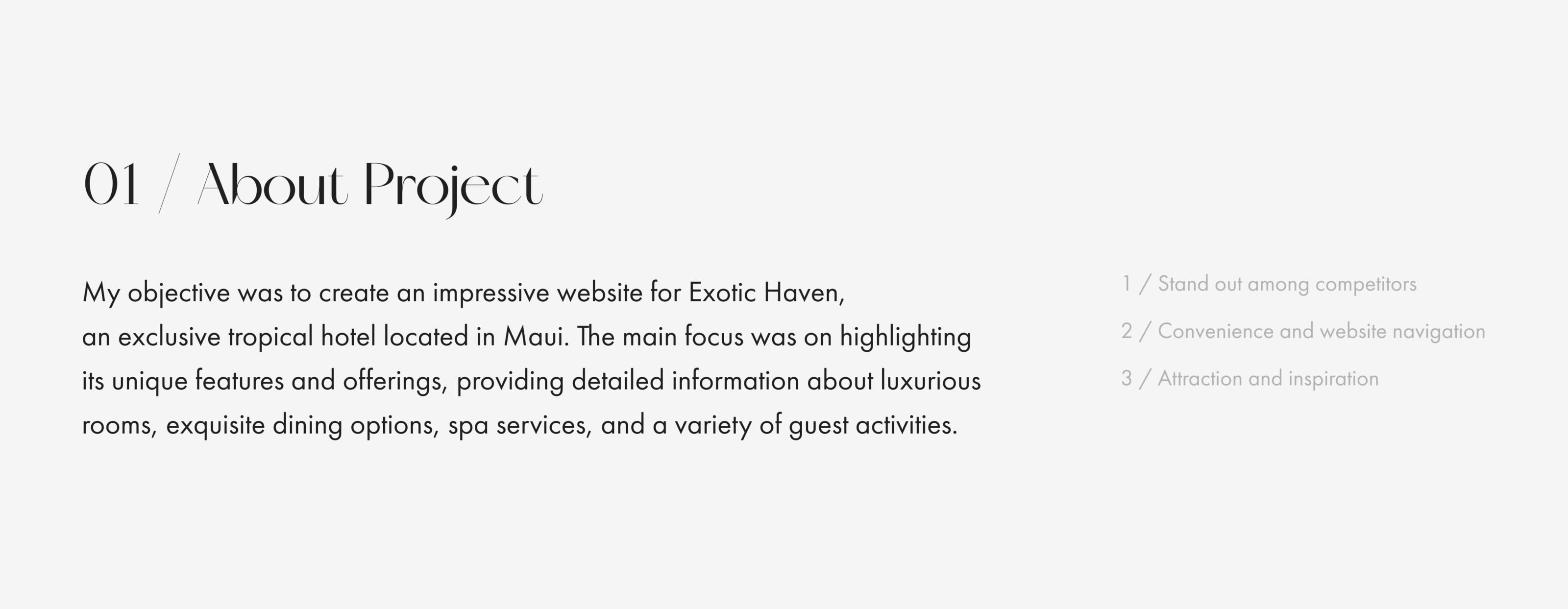 Website design Exotic Haven Hotel — Изображение №1 — Интерфейсы на Dprofile