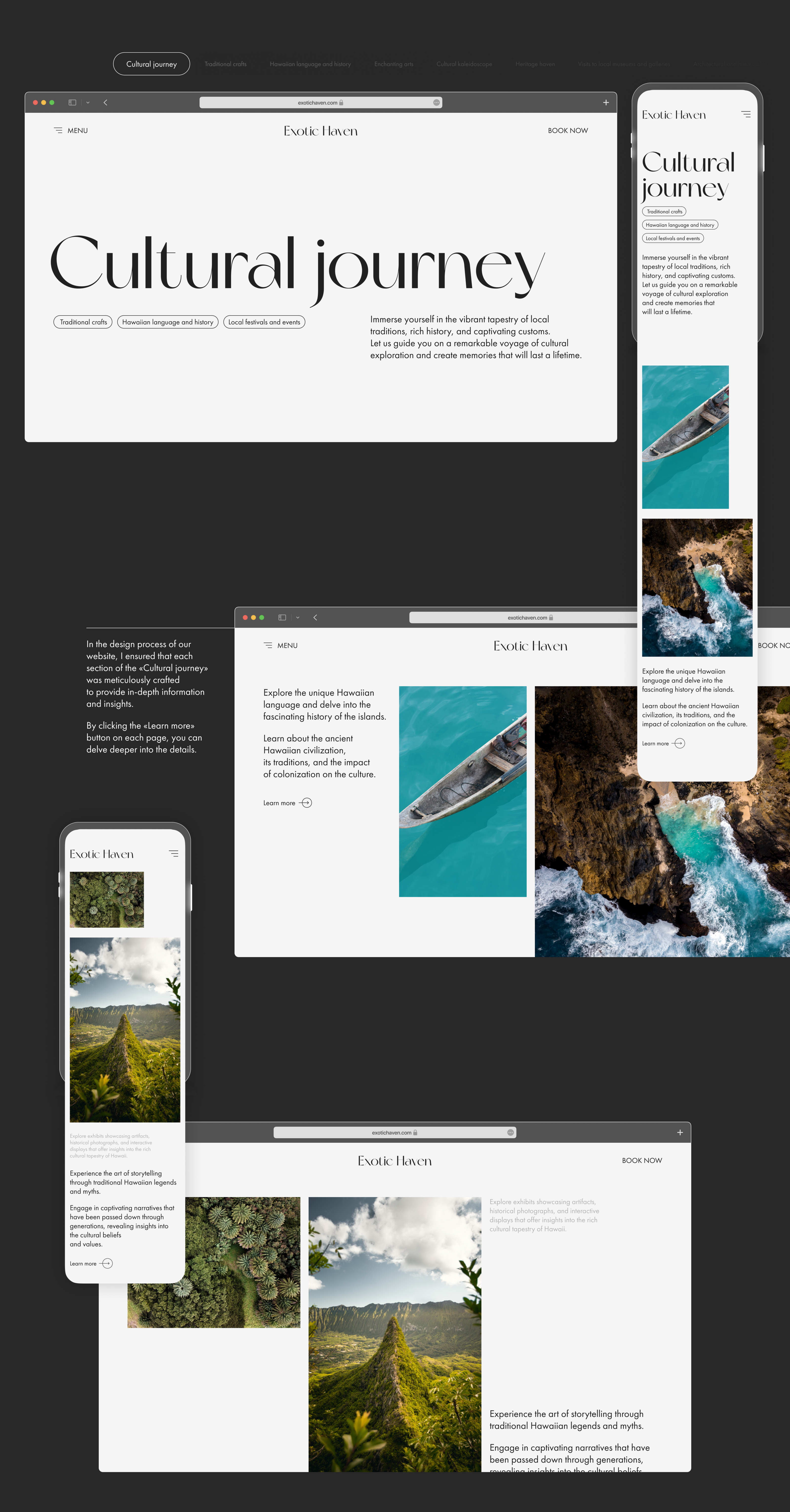 Website design Exotic Haven Hotel — Изображение №13 — Интерфейсы на Dprofile