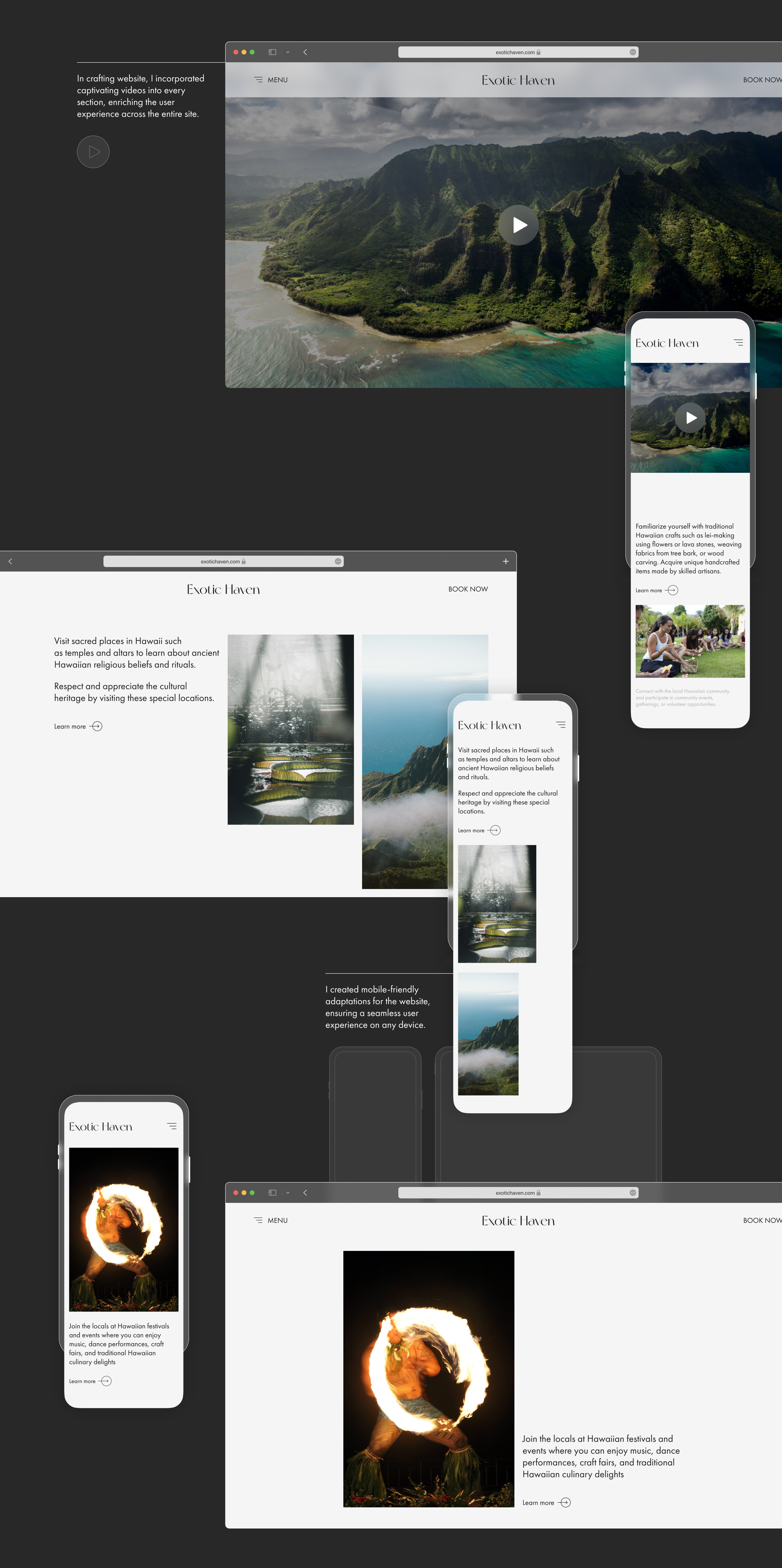 Website design Exotic Haven Hotel — Изображение №14 — Интерфейсы на Dprofile