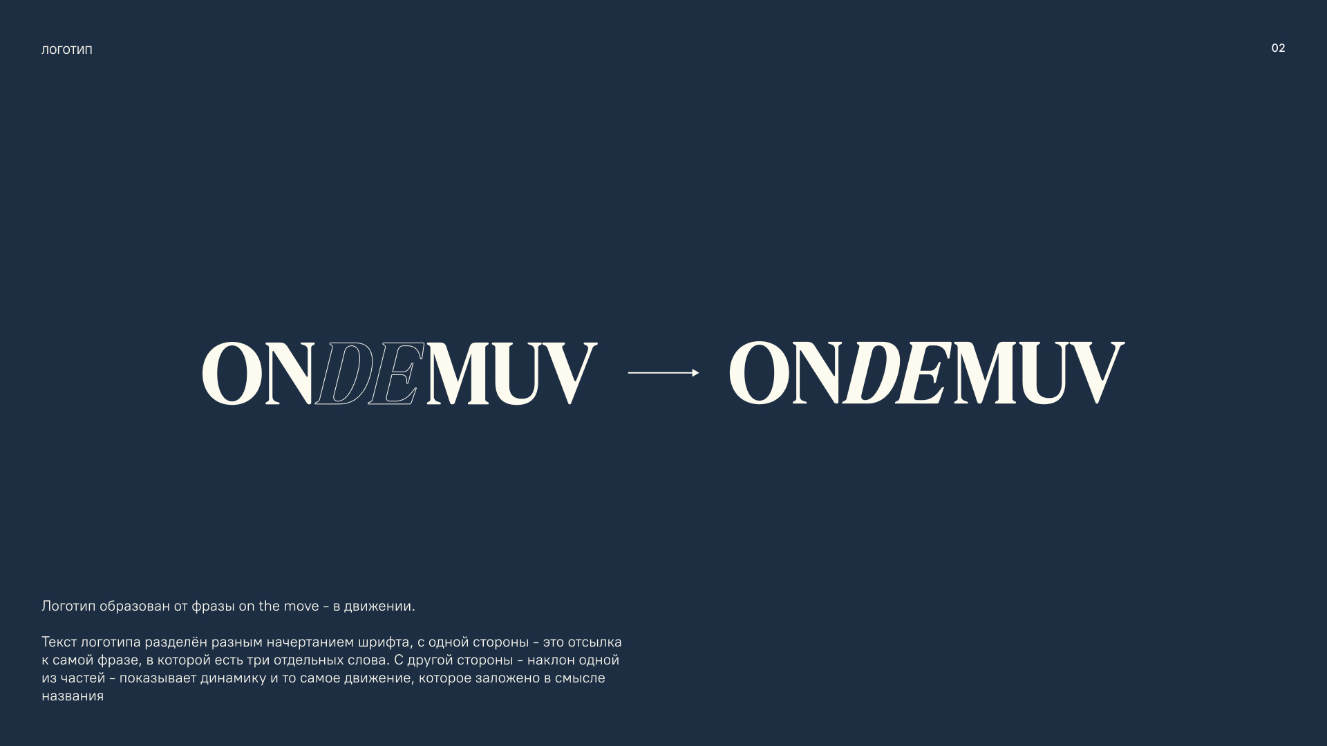 BRANDING IDENTITY | Фирменный стиль бренда ONDEMUV — Изображение №4 — Брендинг на Dprofile