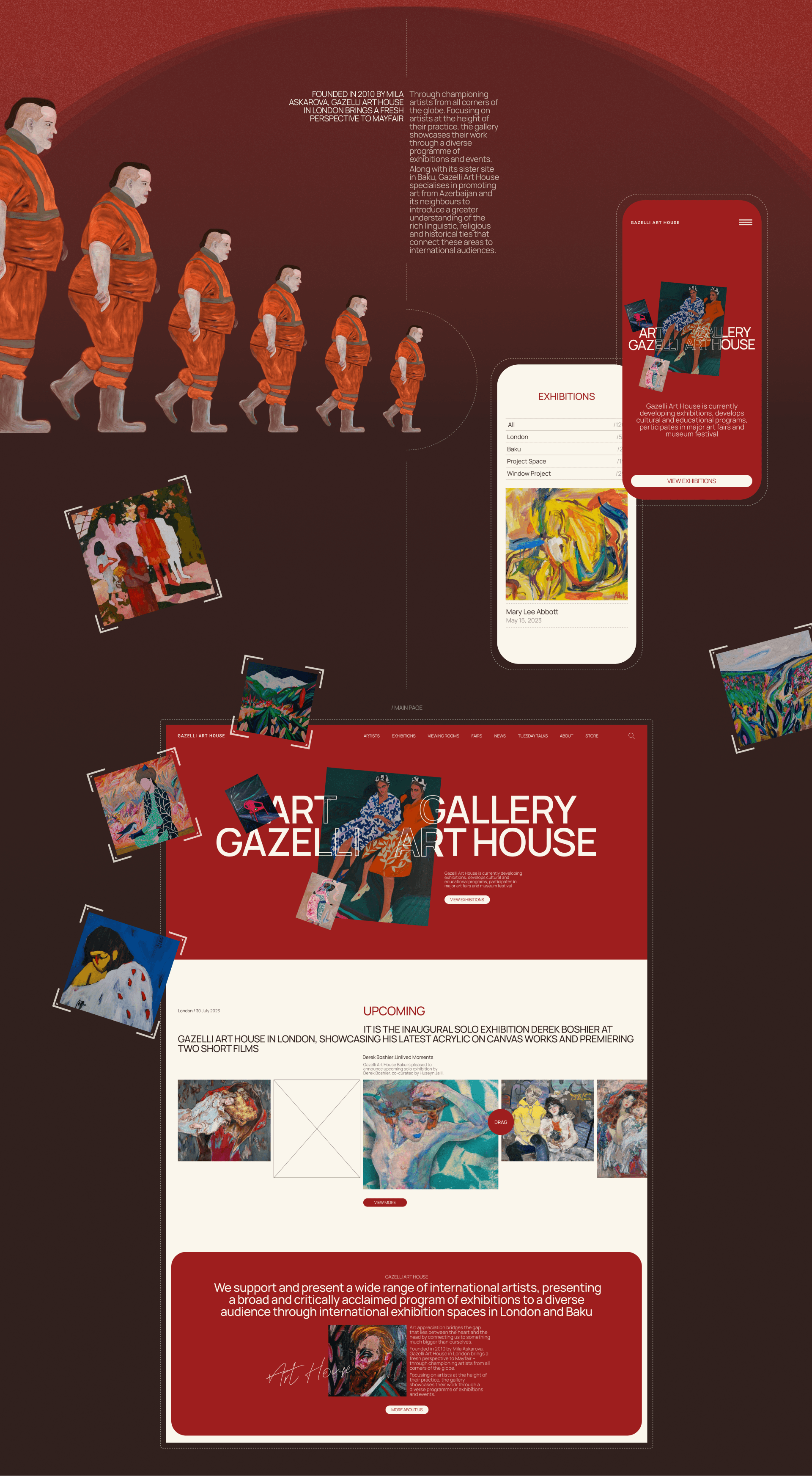 Gazelli Art House | Corporate website — Изображение №2 — Интерфейсы на Dprofile