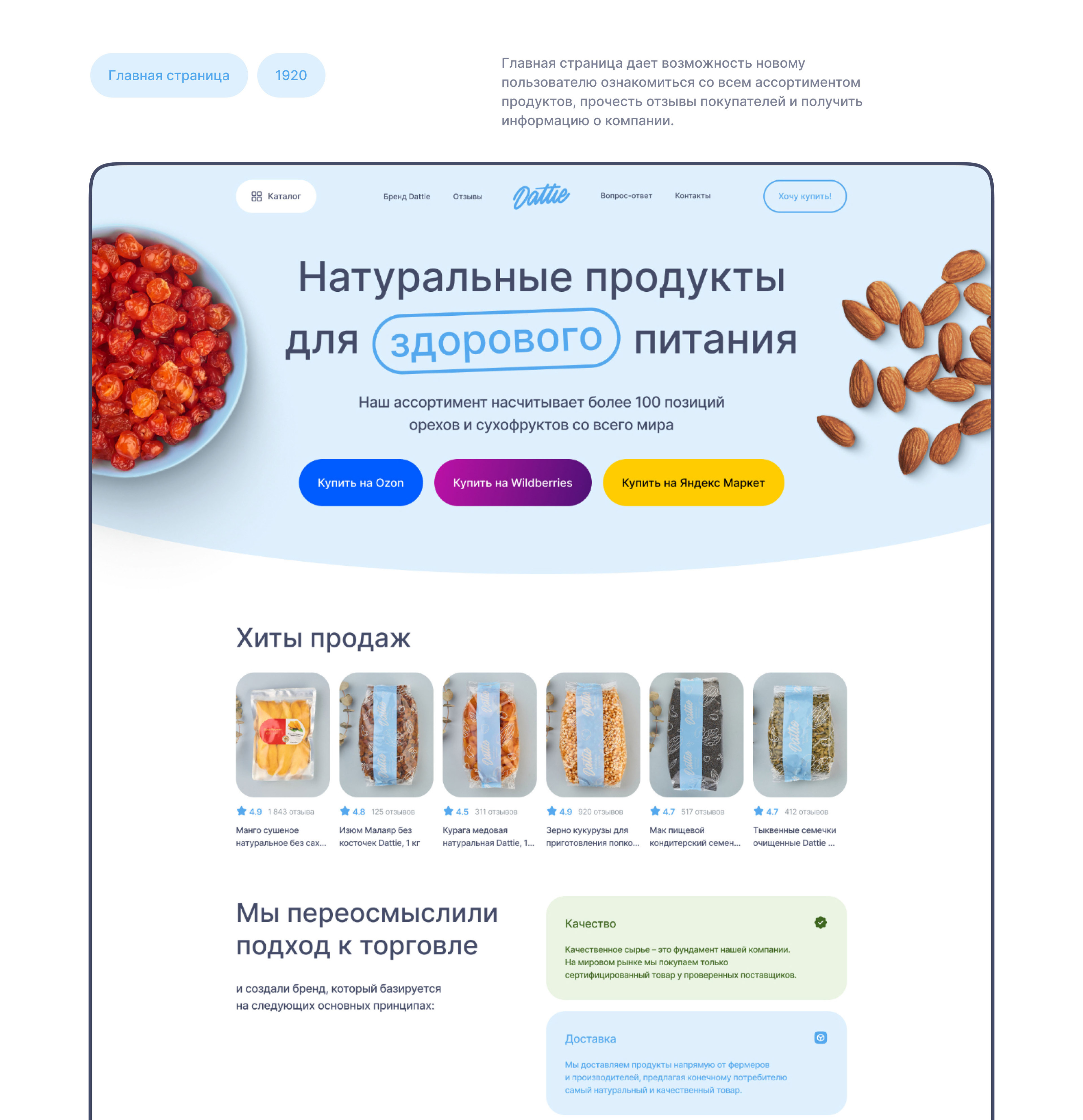 Dattie | Интернет-магазин — Изображение №3 — Интерфейсы на Dprofile