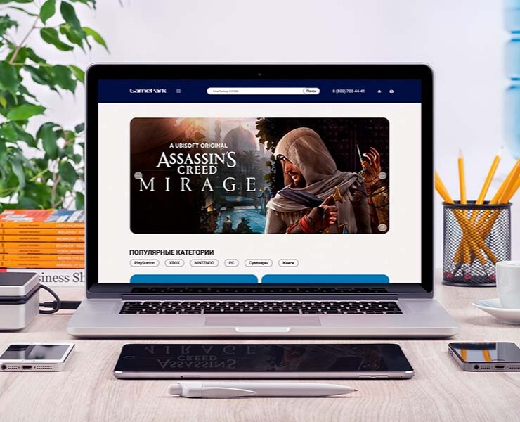 Редизайн интернет-магазина GamePark на Dprofile